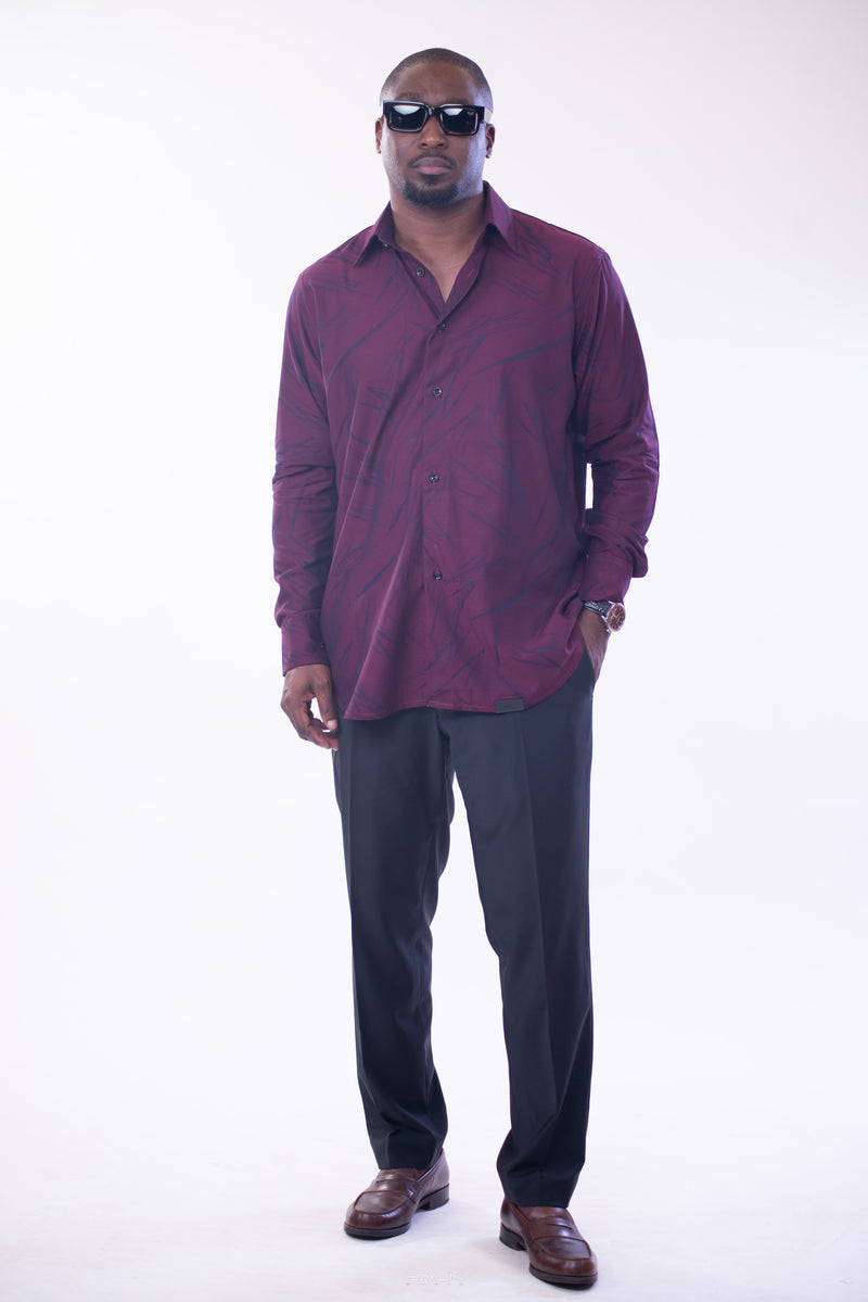 Chemise Crimson Bloom