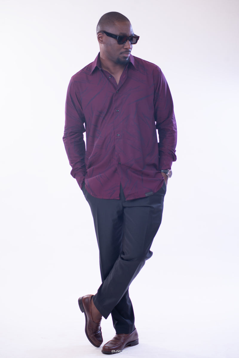 Chemise Crimson Bloom