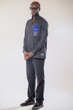 Chemise Sport ARMLET - Edition II Noir Logo Bleu Gris