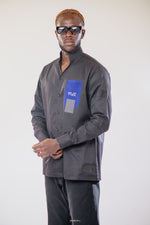 Chemise Sport ARMLET - Edition II Noir Logo Bleu Gris