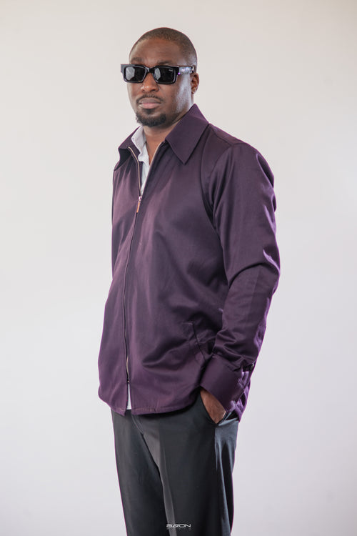 Surchemise Zip Violet