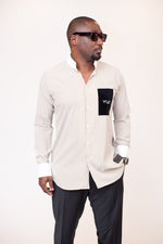 Chemise Oslo Signature Classique – Rayures Marron & Blanc