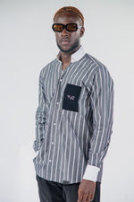 Chemise Oslo Signature Classique – Rayures Noir & Blanc