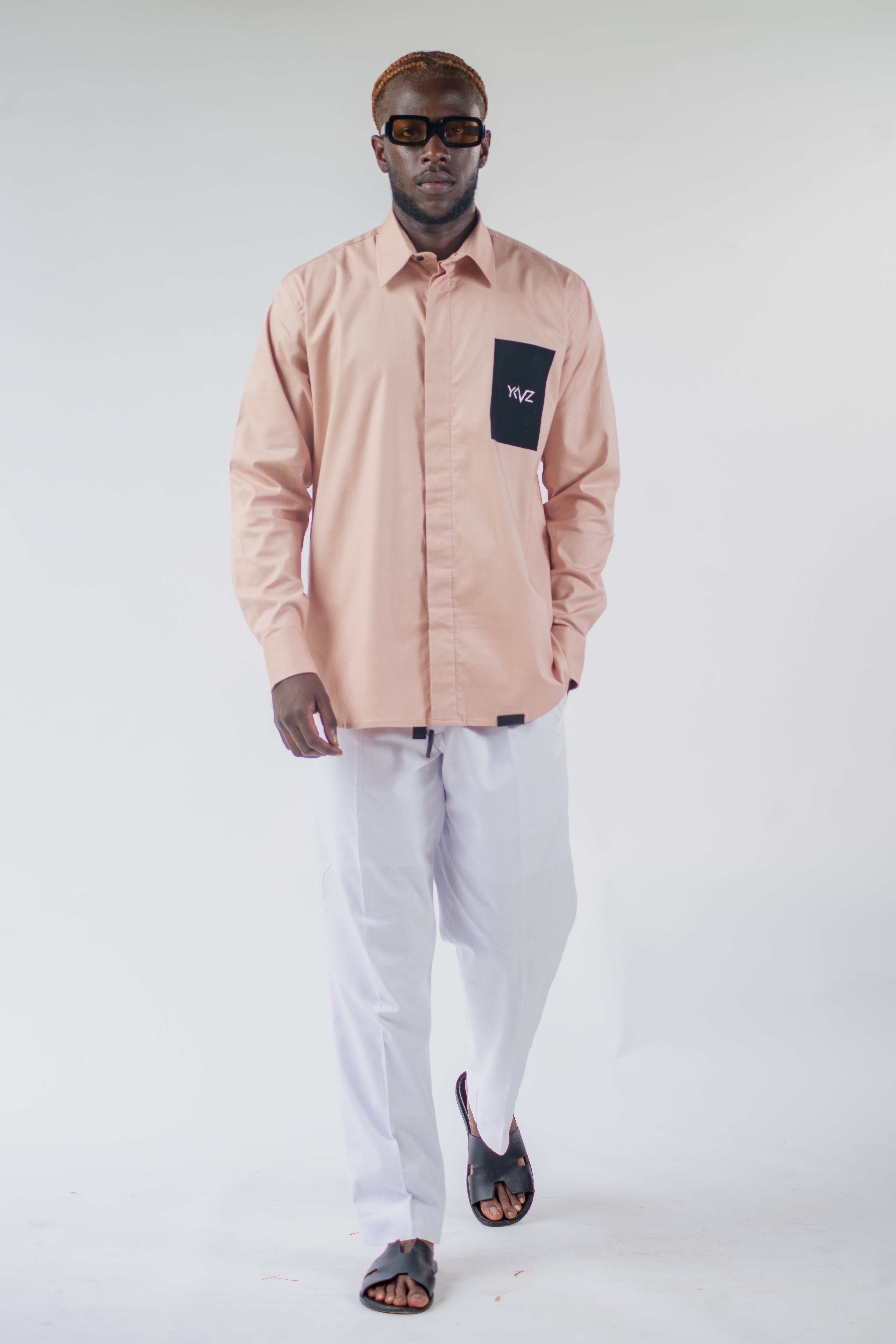Chemise Classique Signature Lin Saumon