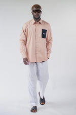 Chemise Classique Signature Lin Saumon