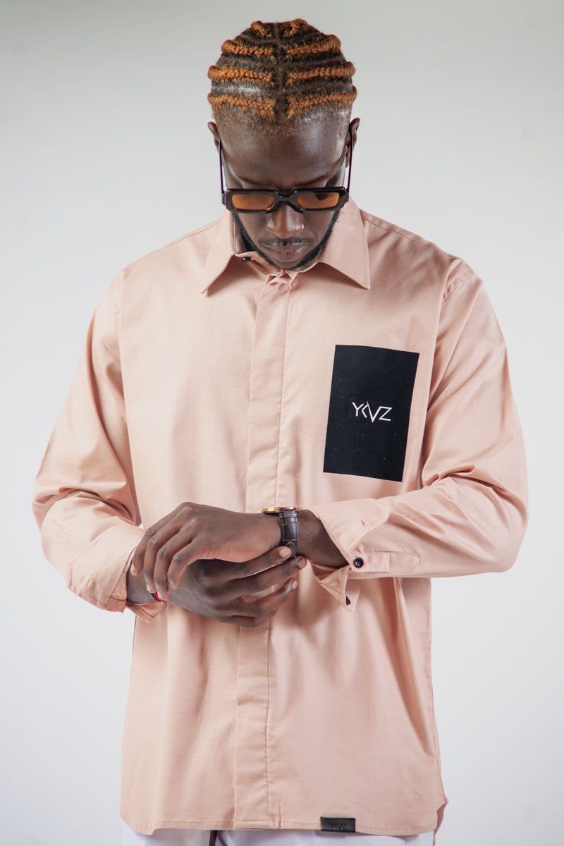 Chemise Classique Signature Lin Saumon