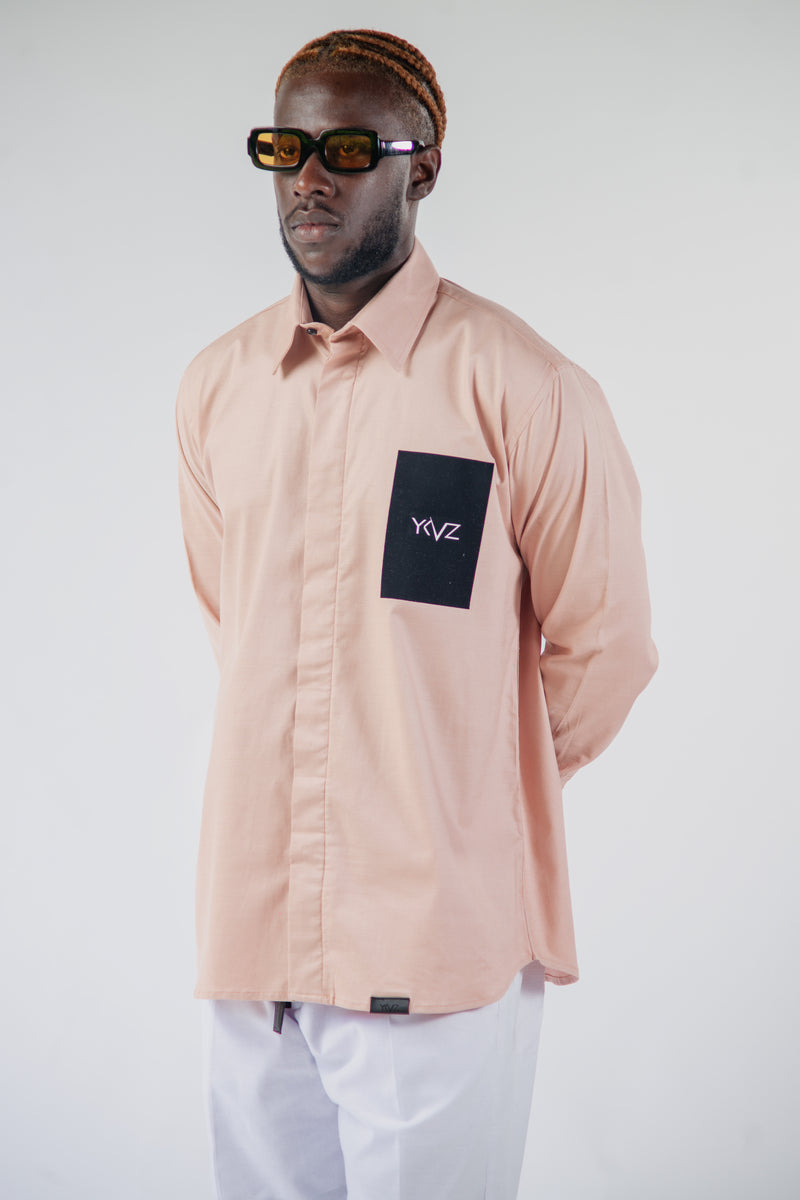 Chemise Classique Signature Lin Saumon