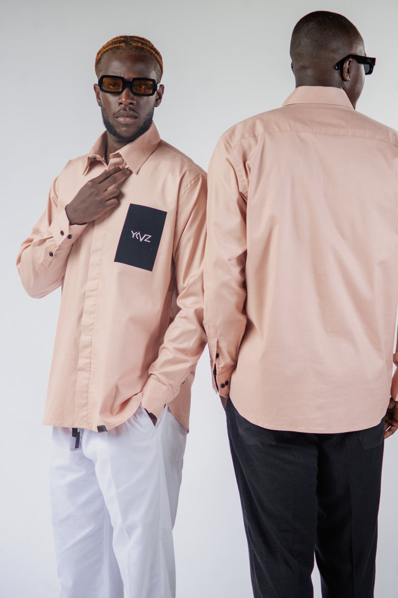 Chemise Classique Signature Lin Saumon