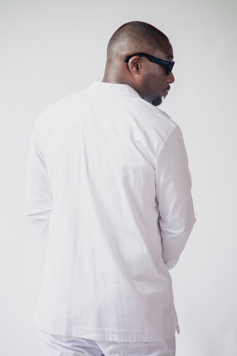 Chemise Cubano Quattro III Blanc Cassé
