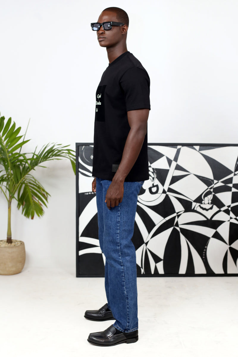 T-Shirt Crapaud Deviendra Roi Noir