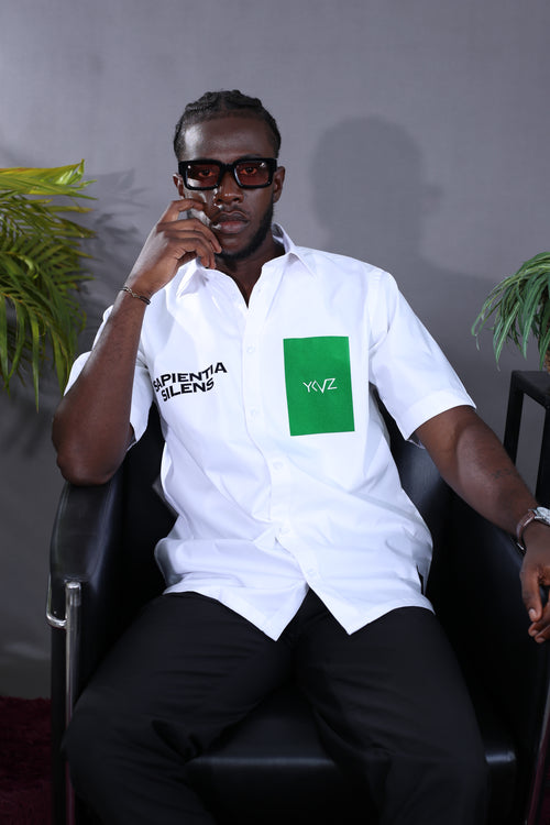 Chemise SAPIENTIA SILENS Blanche – YKVZ