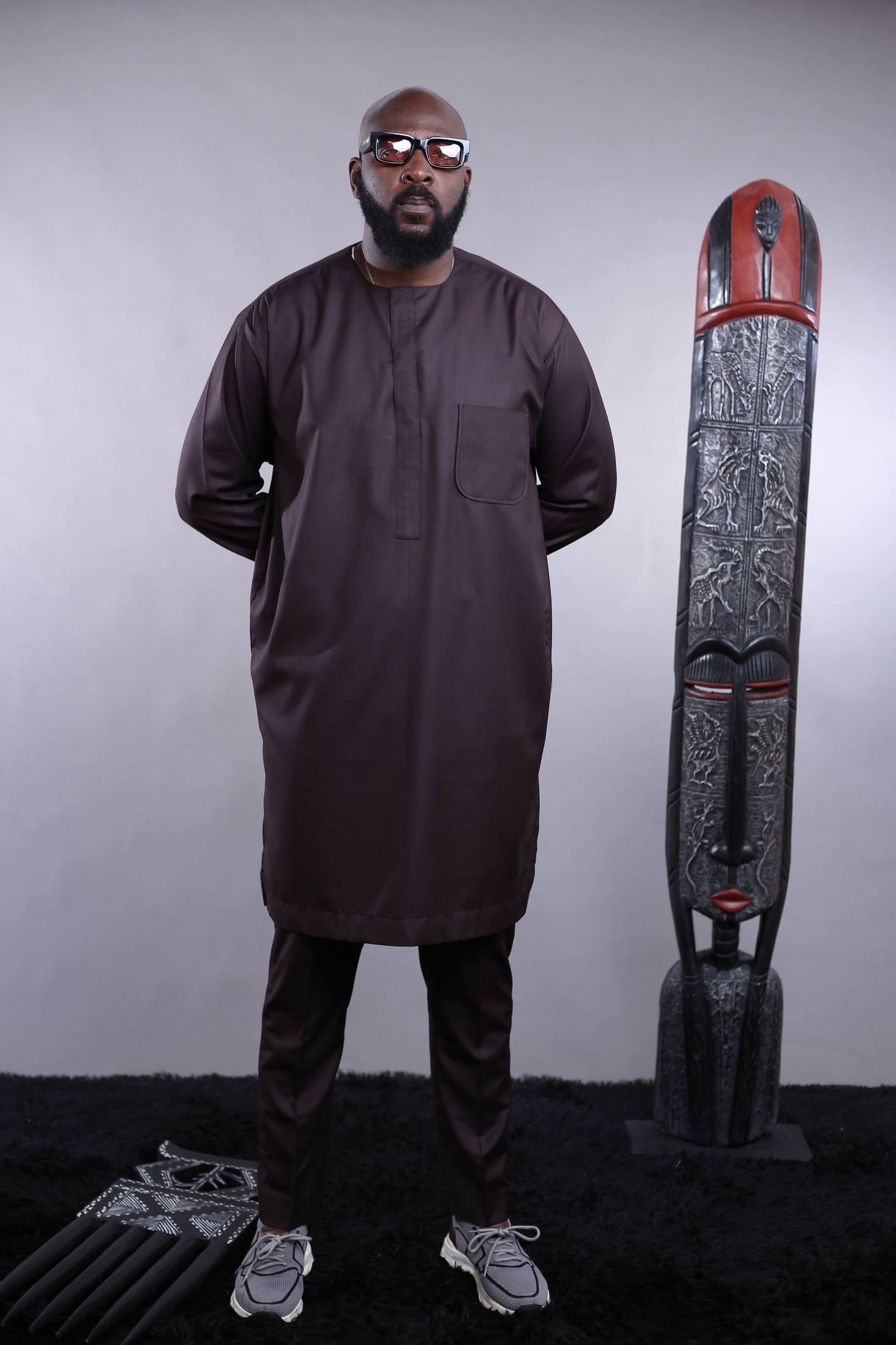 Ensemble Tunique OBA | Marron Foncé