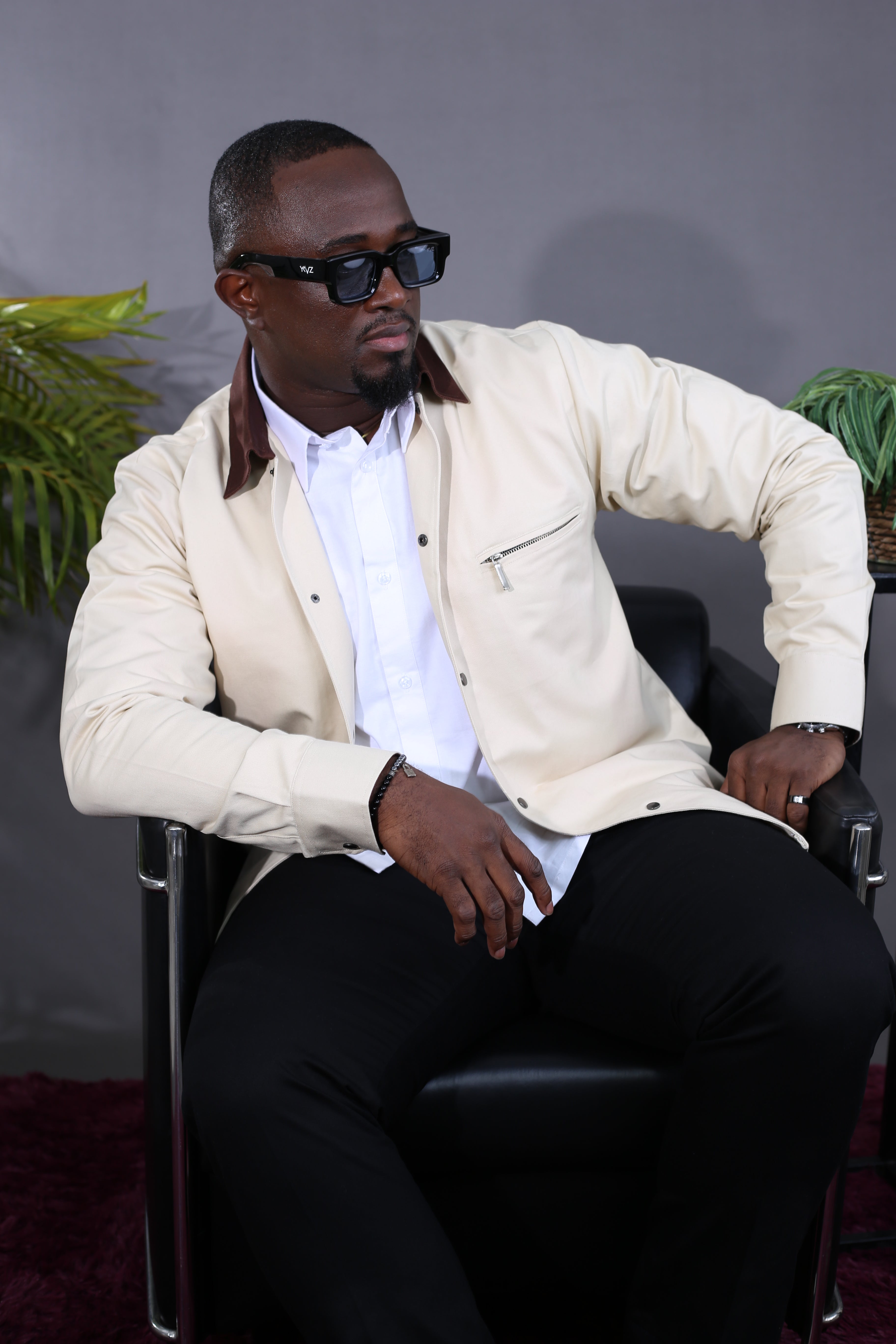 Surchemise Aviator I beige/marron