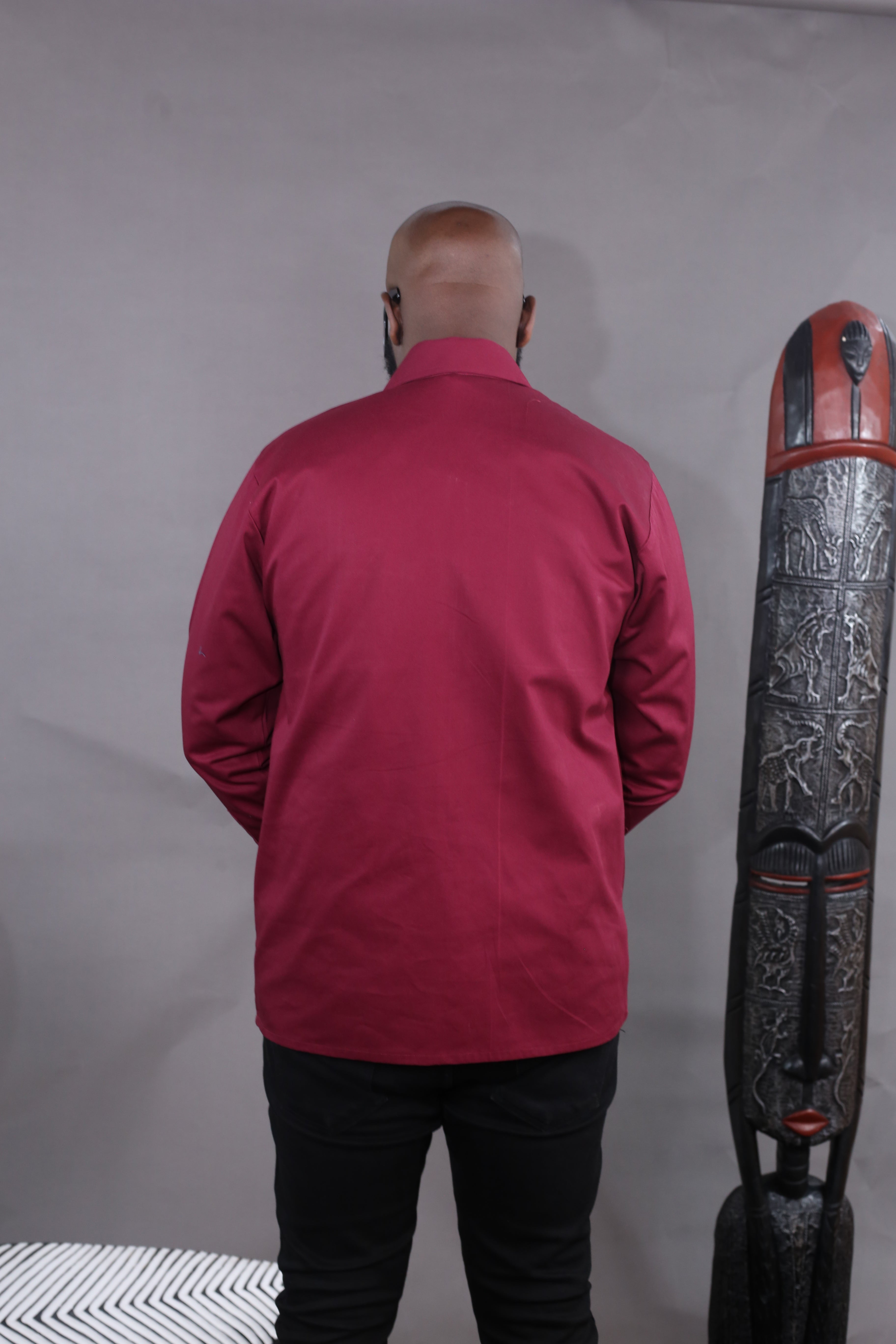 Surchemise Aviator Zip II rouge