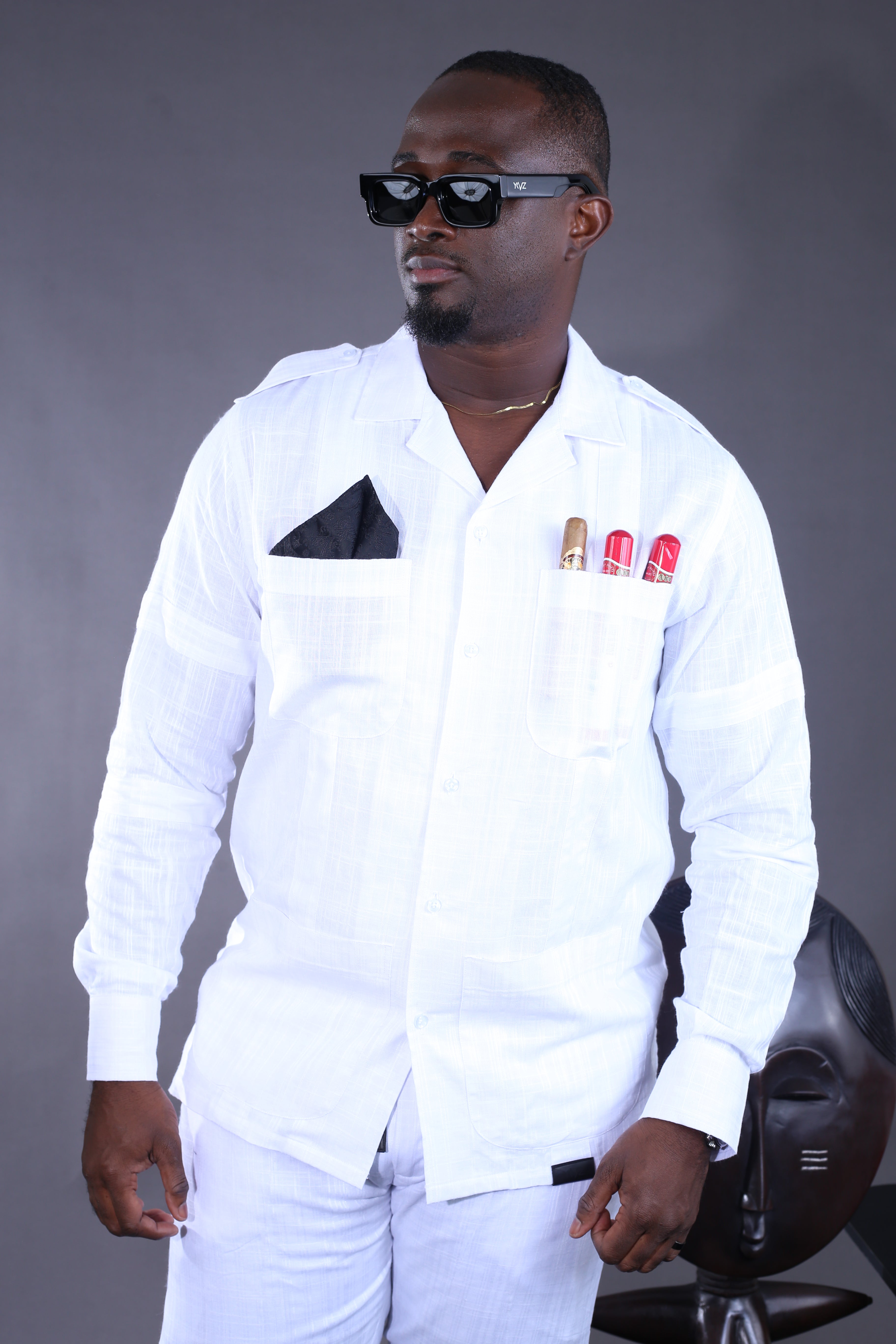 Chemise Afari II Lin Blanc sh