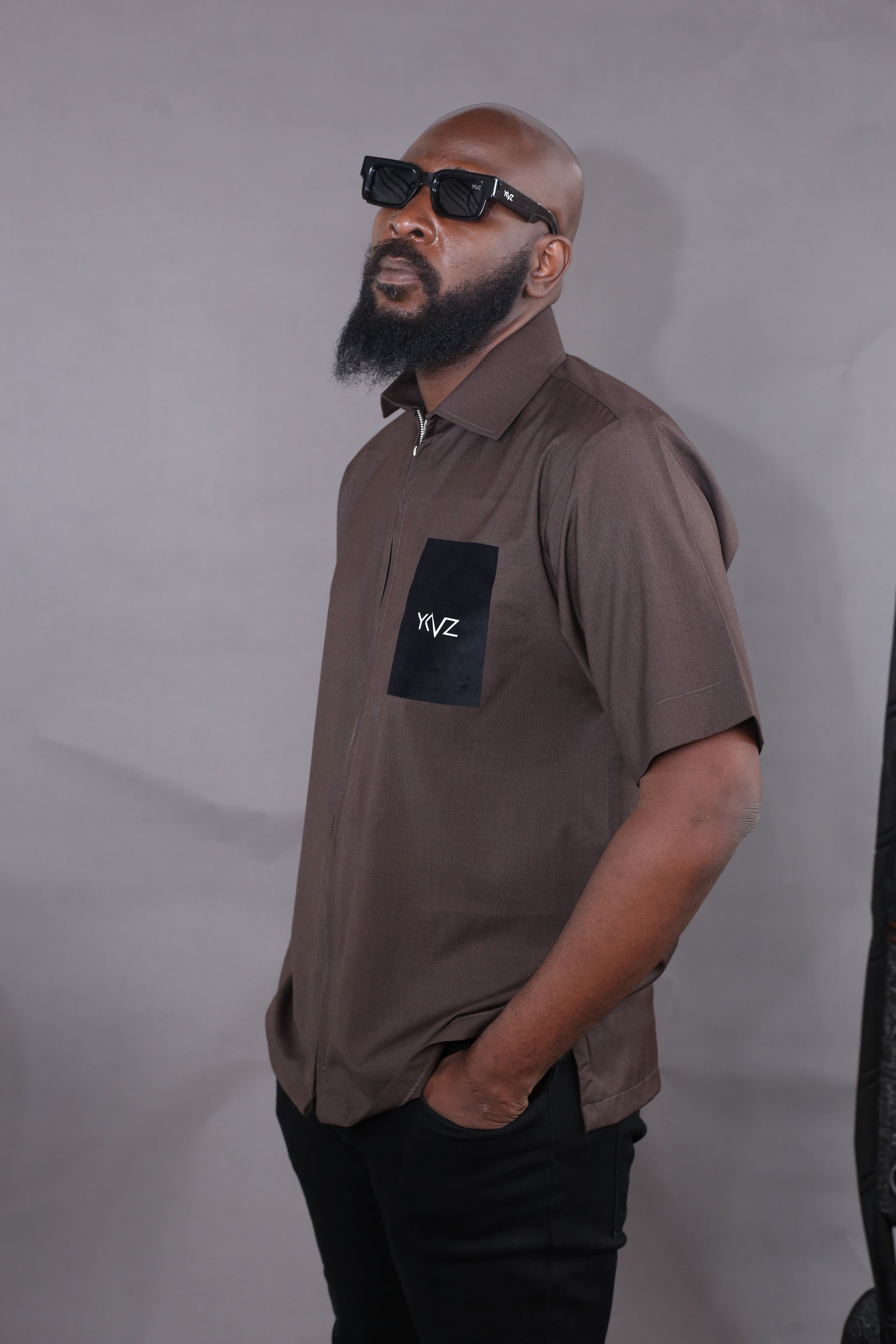 Chemise Urbis II - Marron Logo Signature Noir