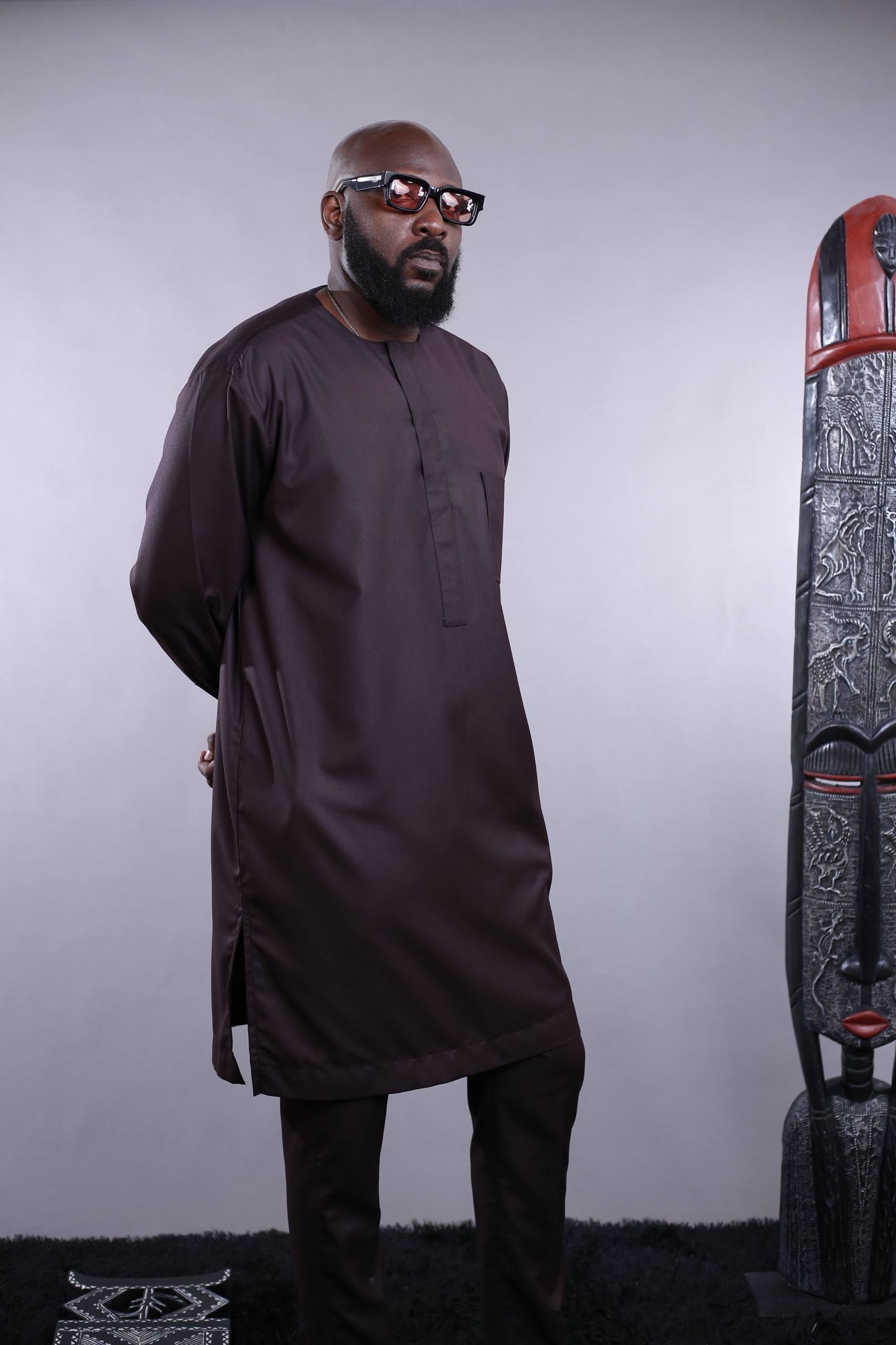 Ensemble Tunique OBA | Marron Foncé