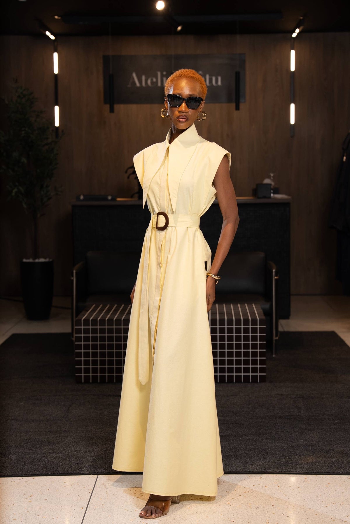 Robe Chemise ELVYA I – Jaune