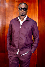Ensemble Surchemise Maaru Marron par YKVZ