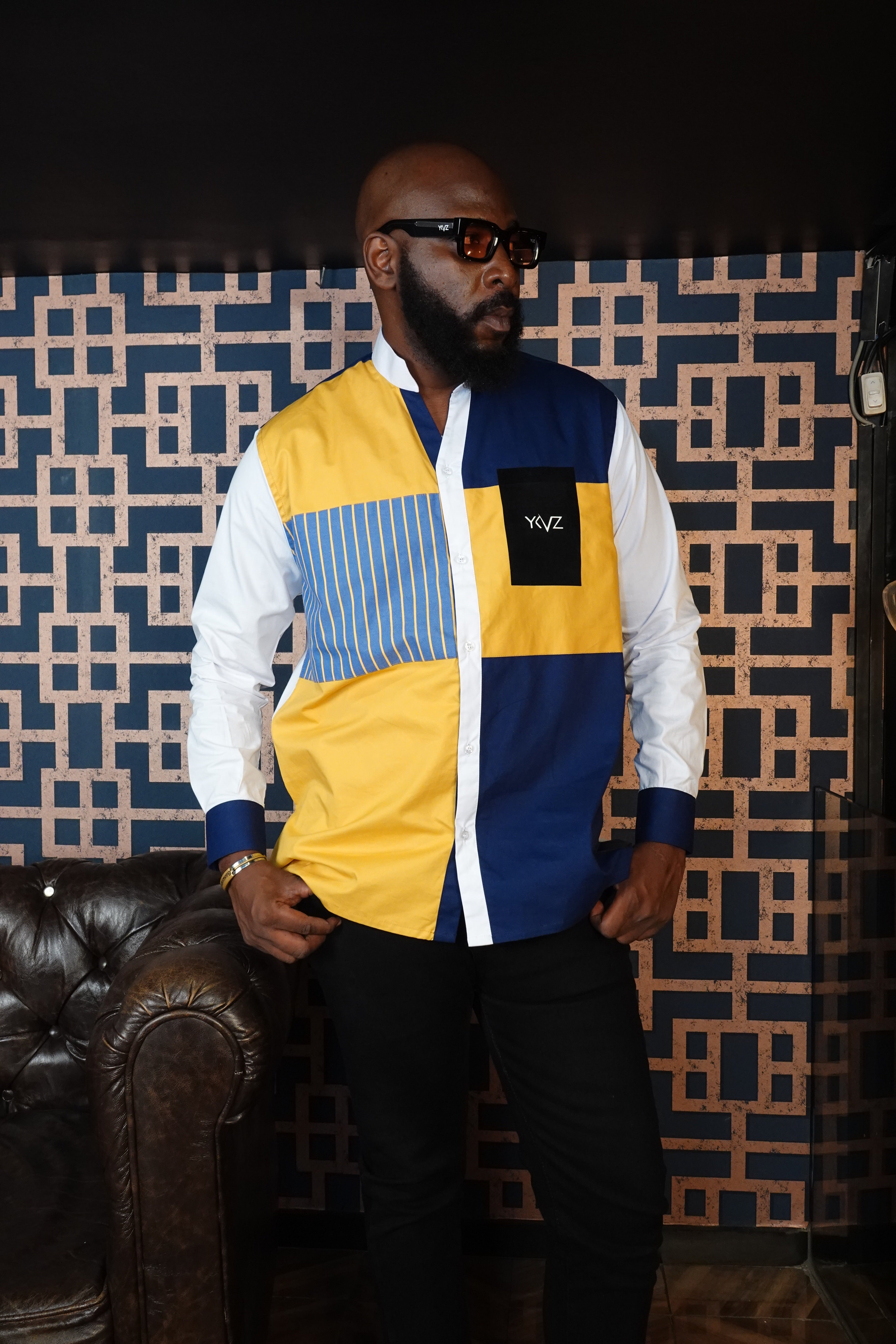Chemise HARMONIA I - Multicolore grafique |Signature Classique Noire