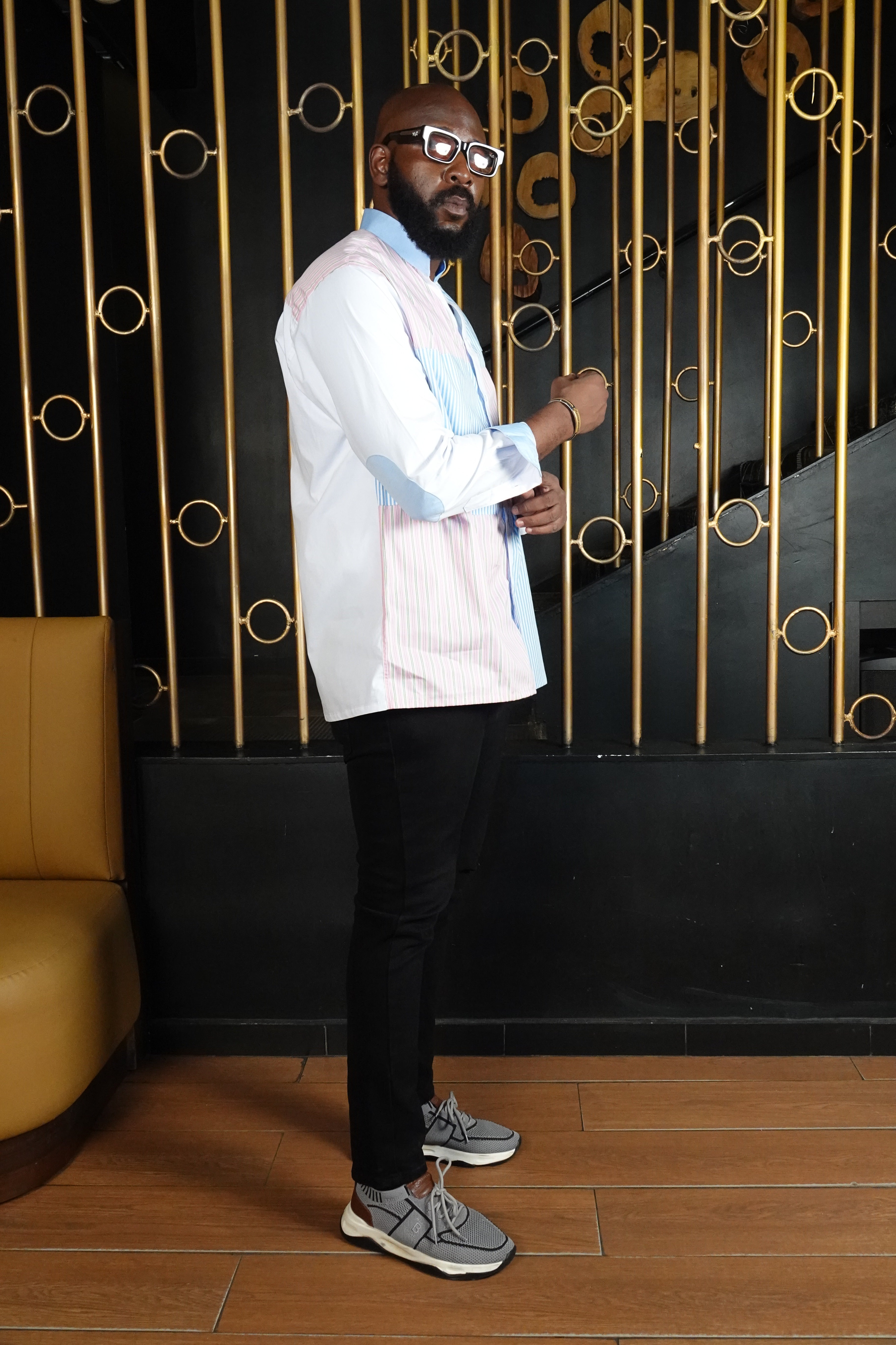 Chemise HARMONIA I - Rayures Pastel |Signature Classique Noire