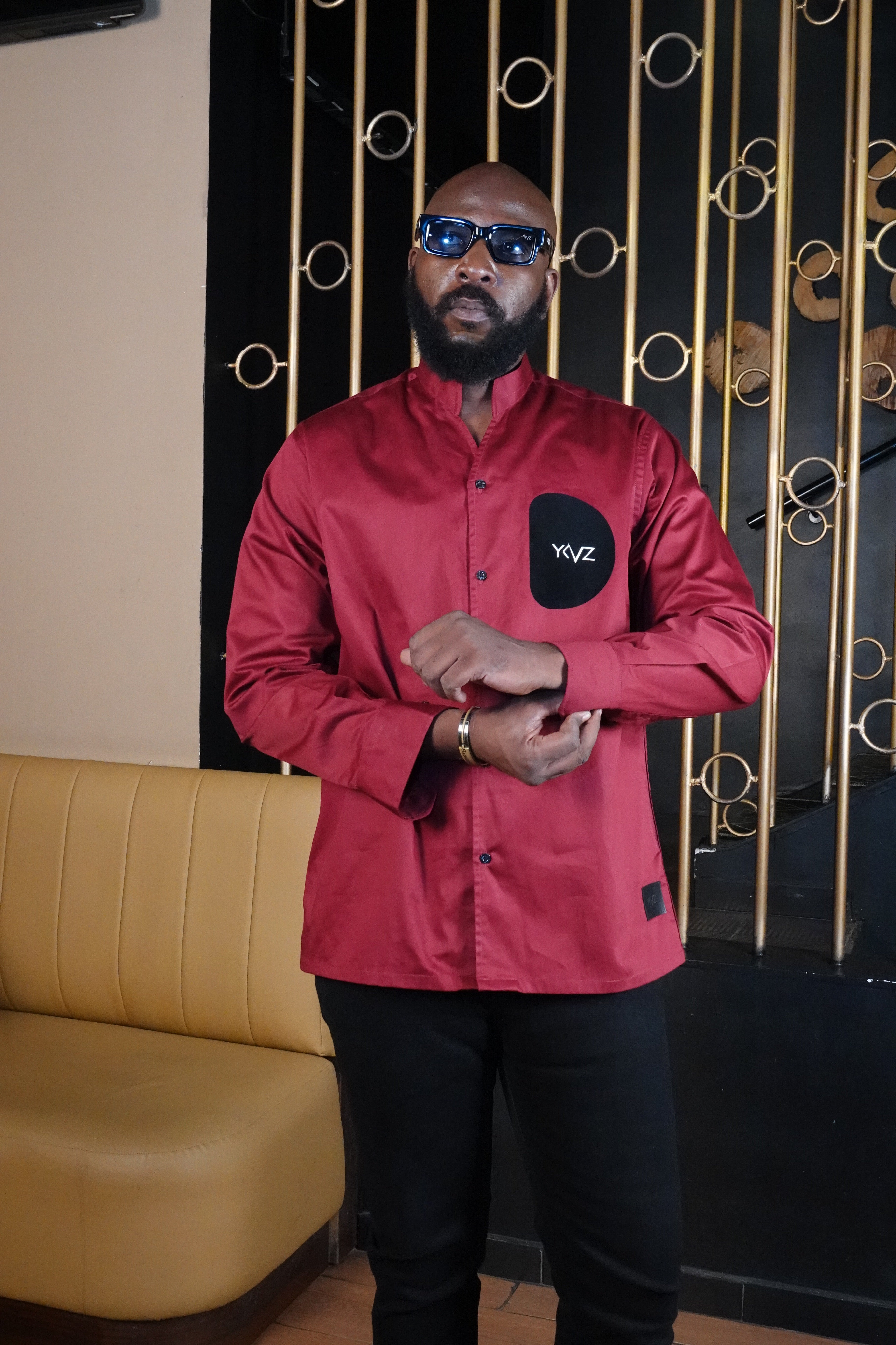 Chemise DOHA I - Rouge bordeaux | signature D Noire