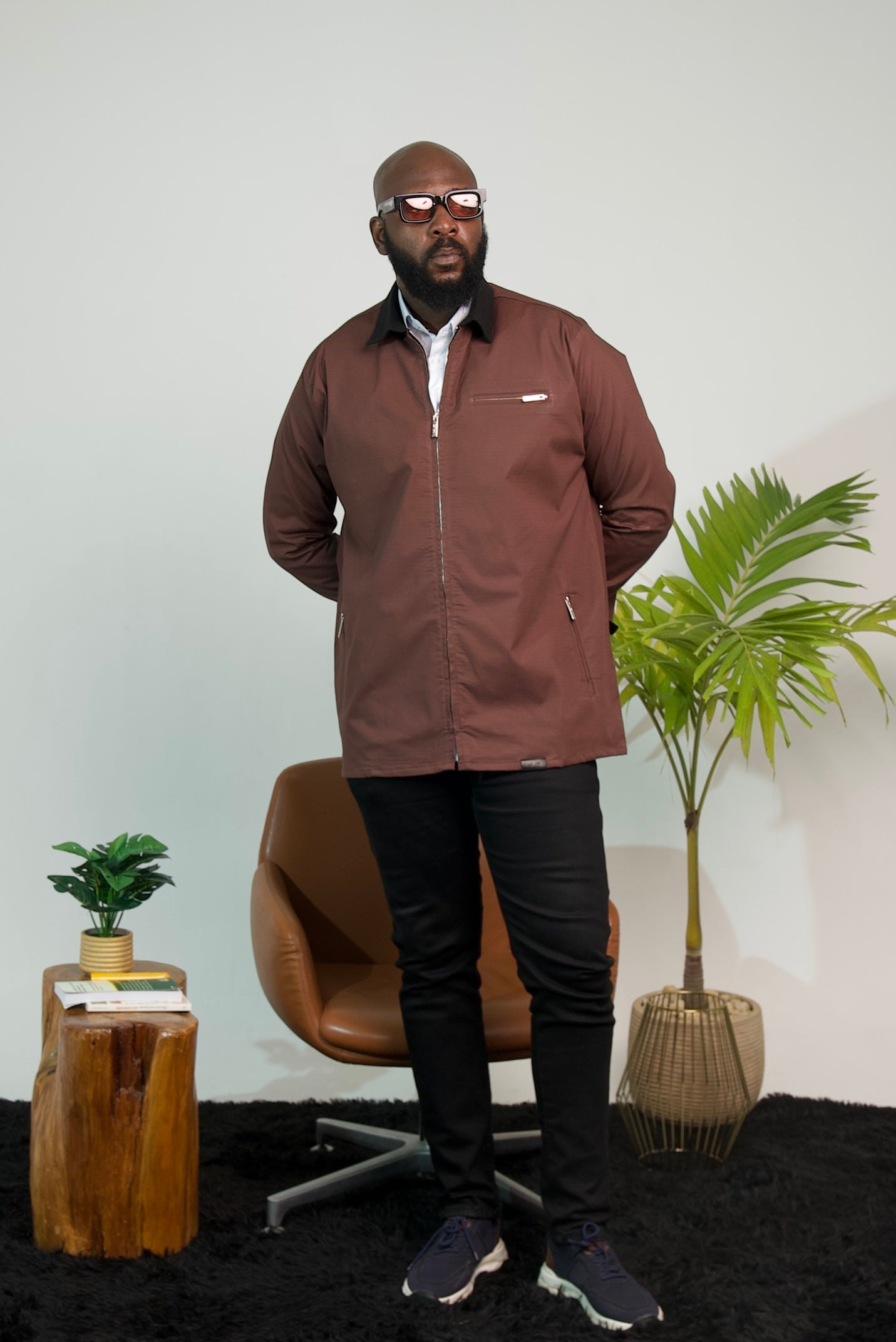 Surchemise MARVI I - Marron/ Noir