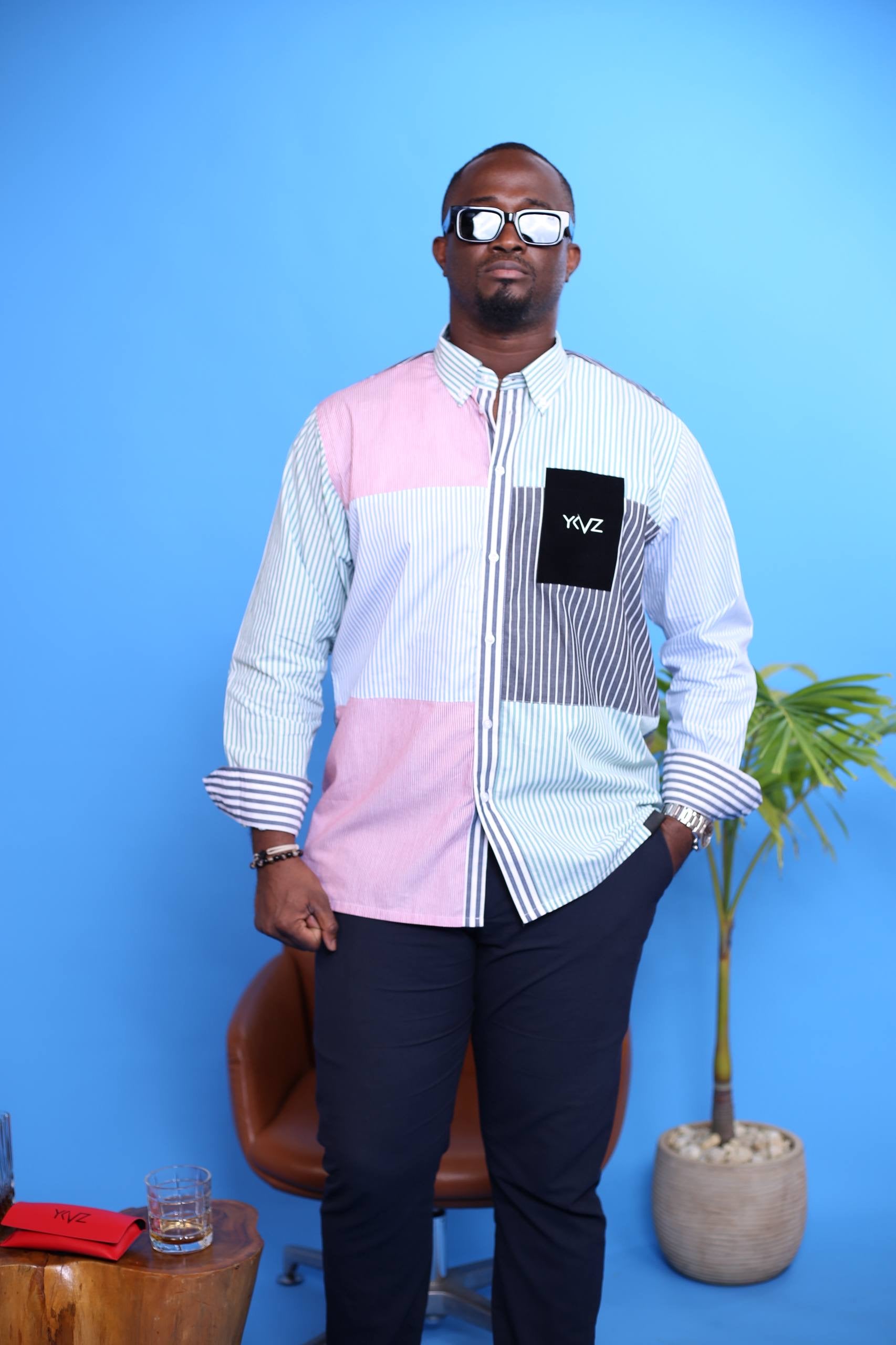 Chemise HARMONIA multicolore lll | Signature classique Noire