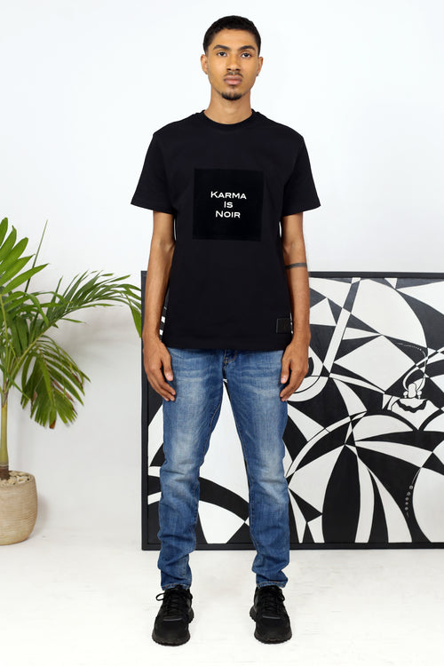 T-Shirt Karma Is Noir - Noir