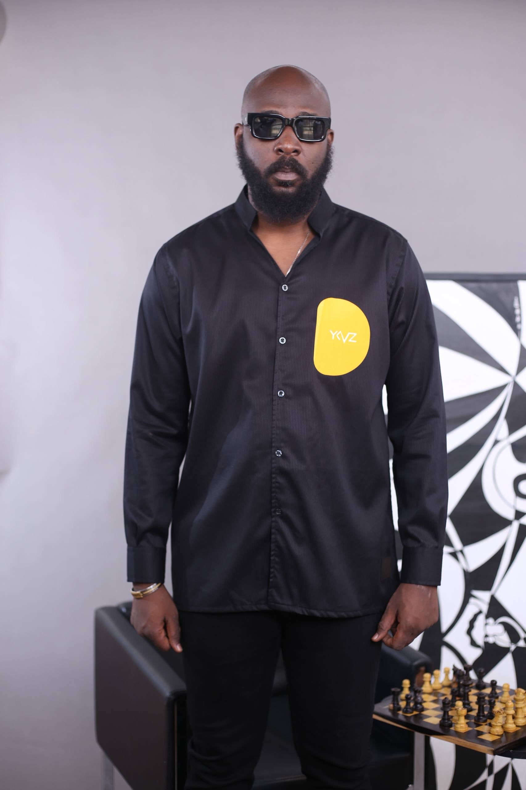 Chemise Africanus Il - Noir | Signature D Jaune