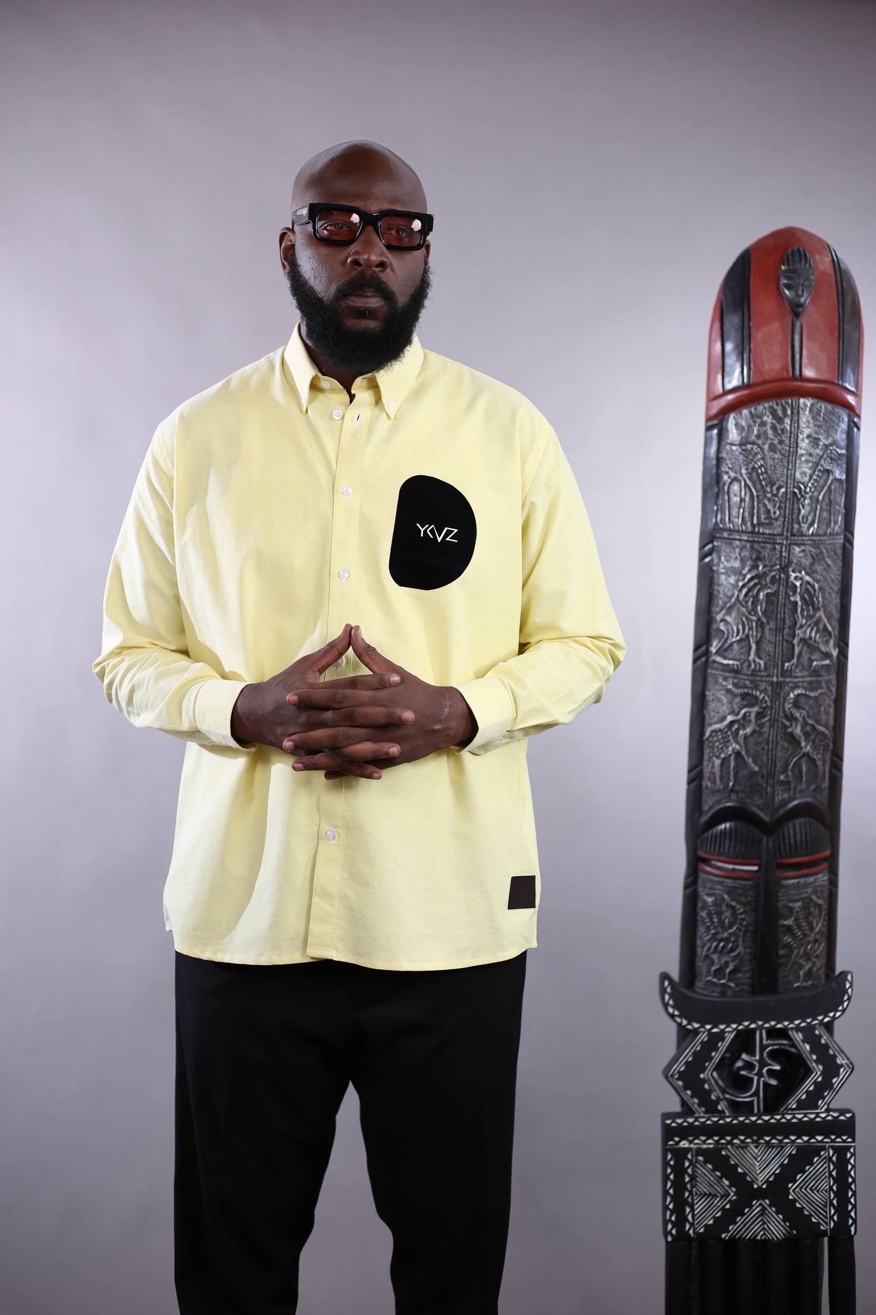 Chemise ALTOR I – Lin Jaune | Signature D Noir