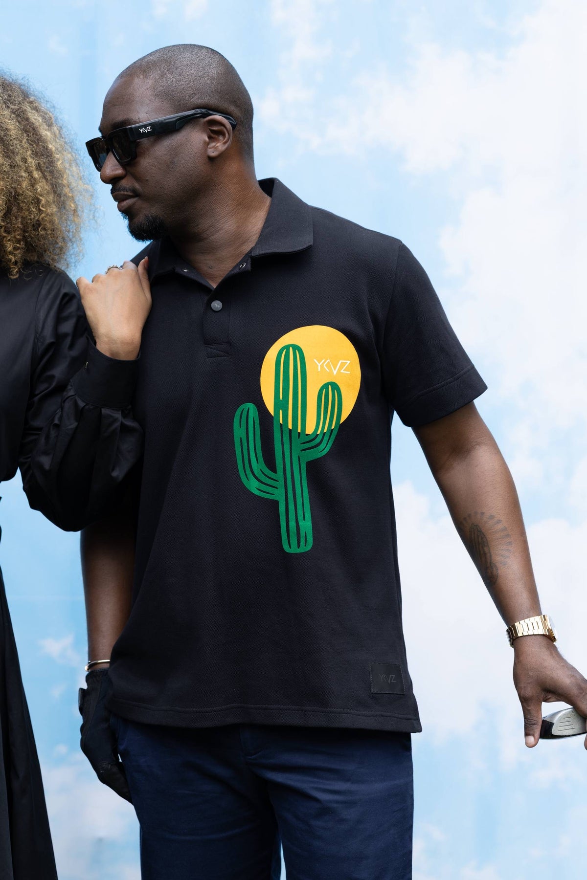 Polo Sport Arizona Noir – Signature D Jaune