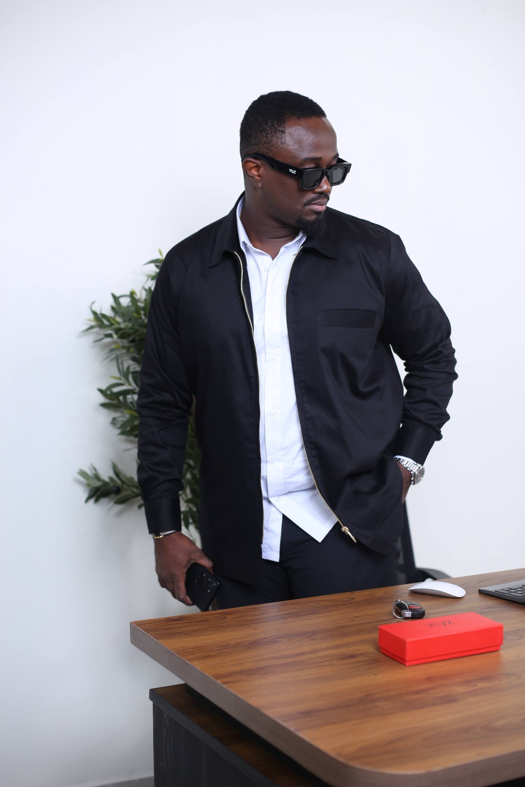 Surchemise Aviator Zip II - Noir