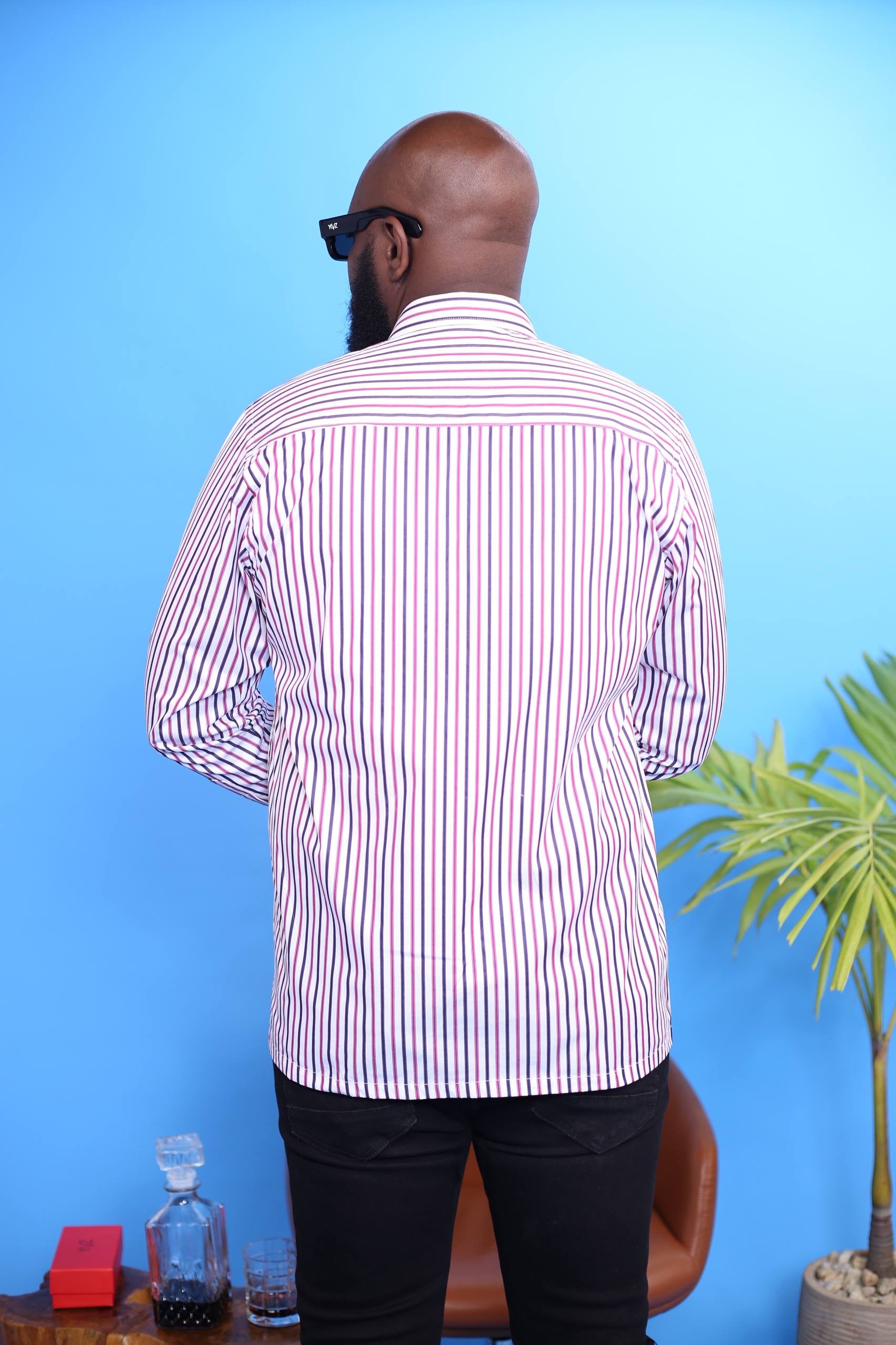 Chemise Lexington – Rayures multicolore | Signature Classique Noir