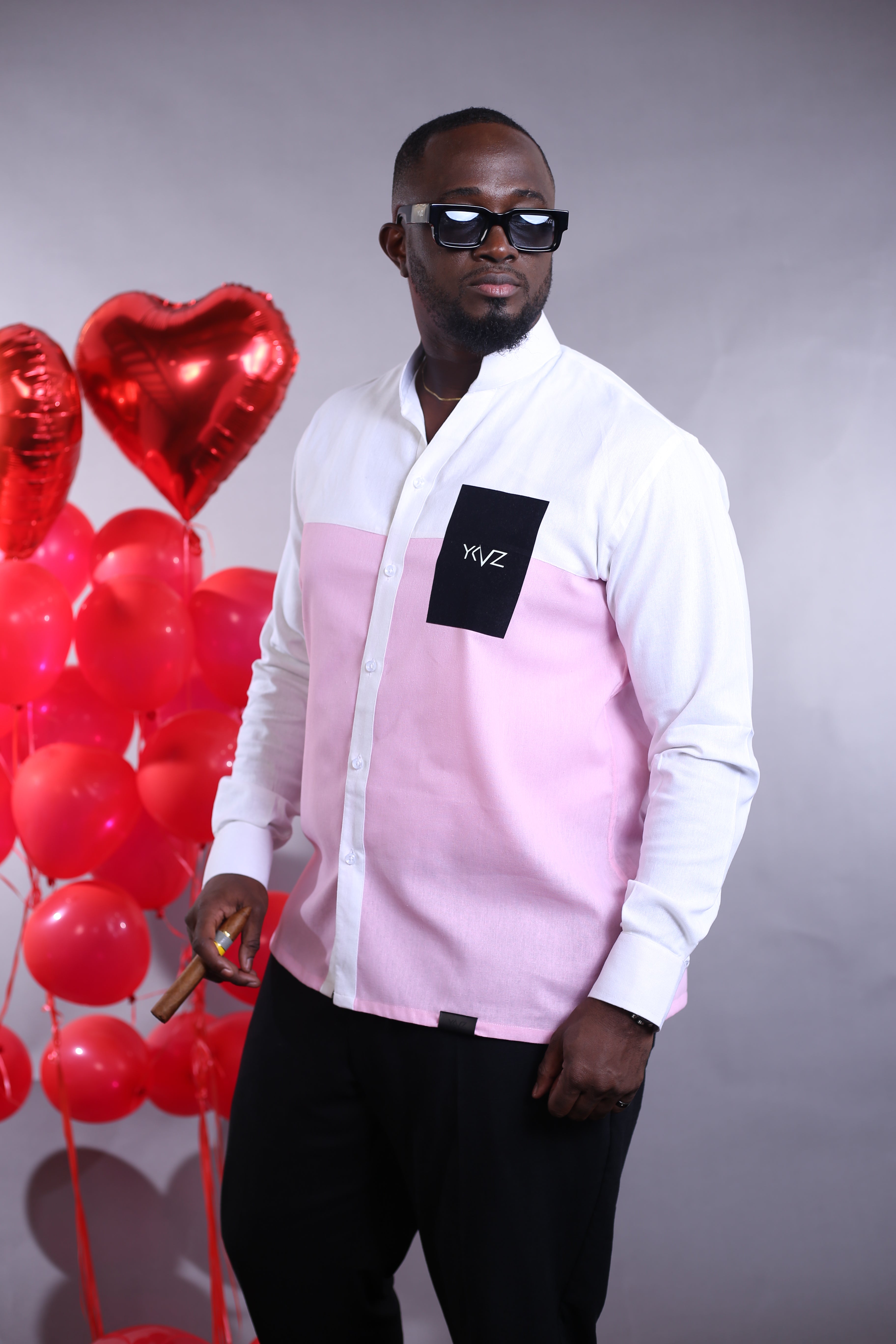 Chemise OSLO Signature Classique ll – Bicolore rose & Blanc