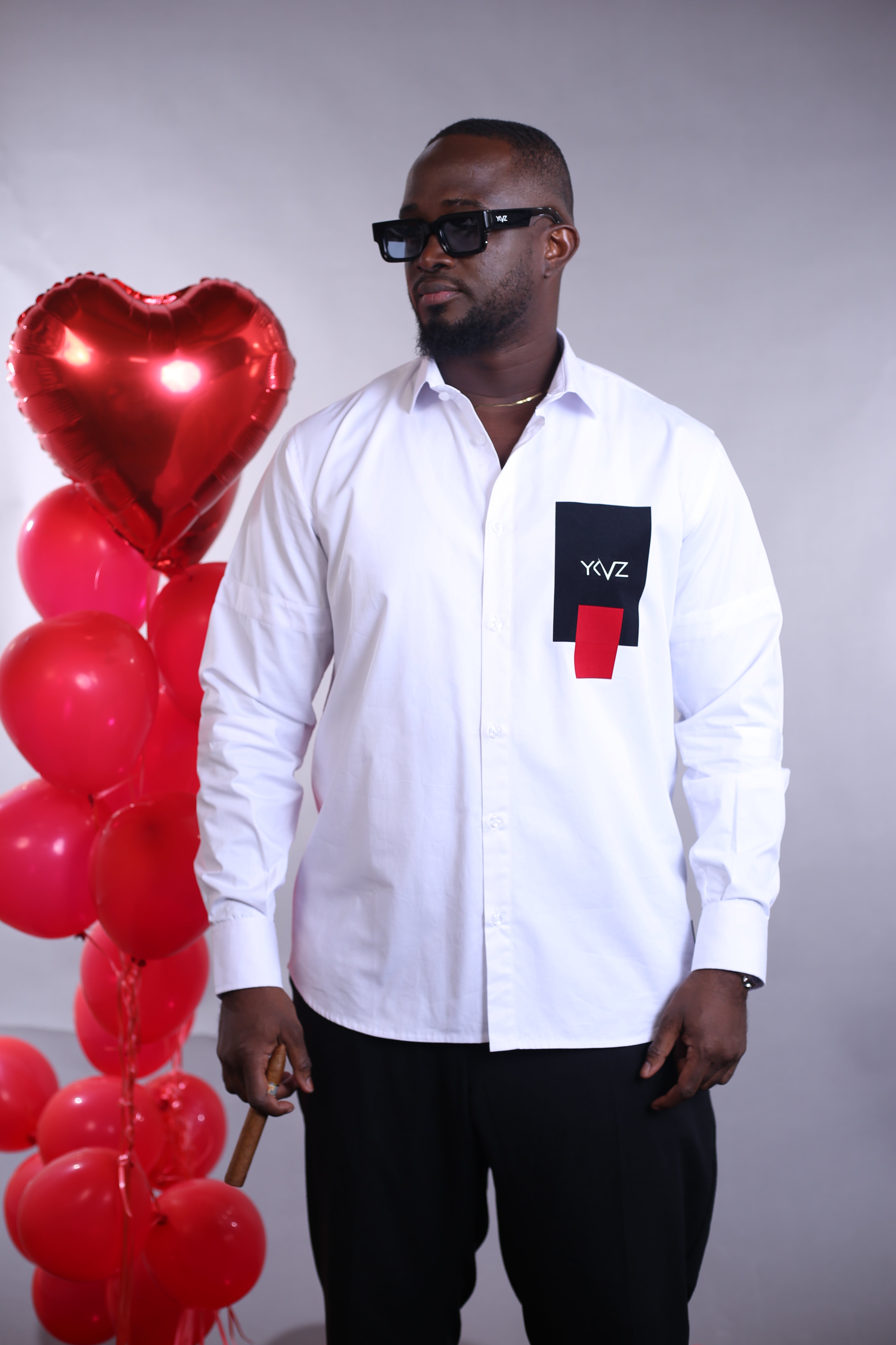 Chemise Sport ARMLET - Edition II blanc Logo Rouge noire