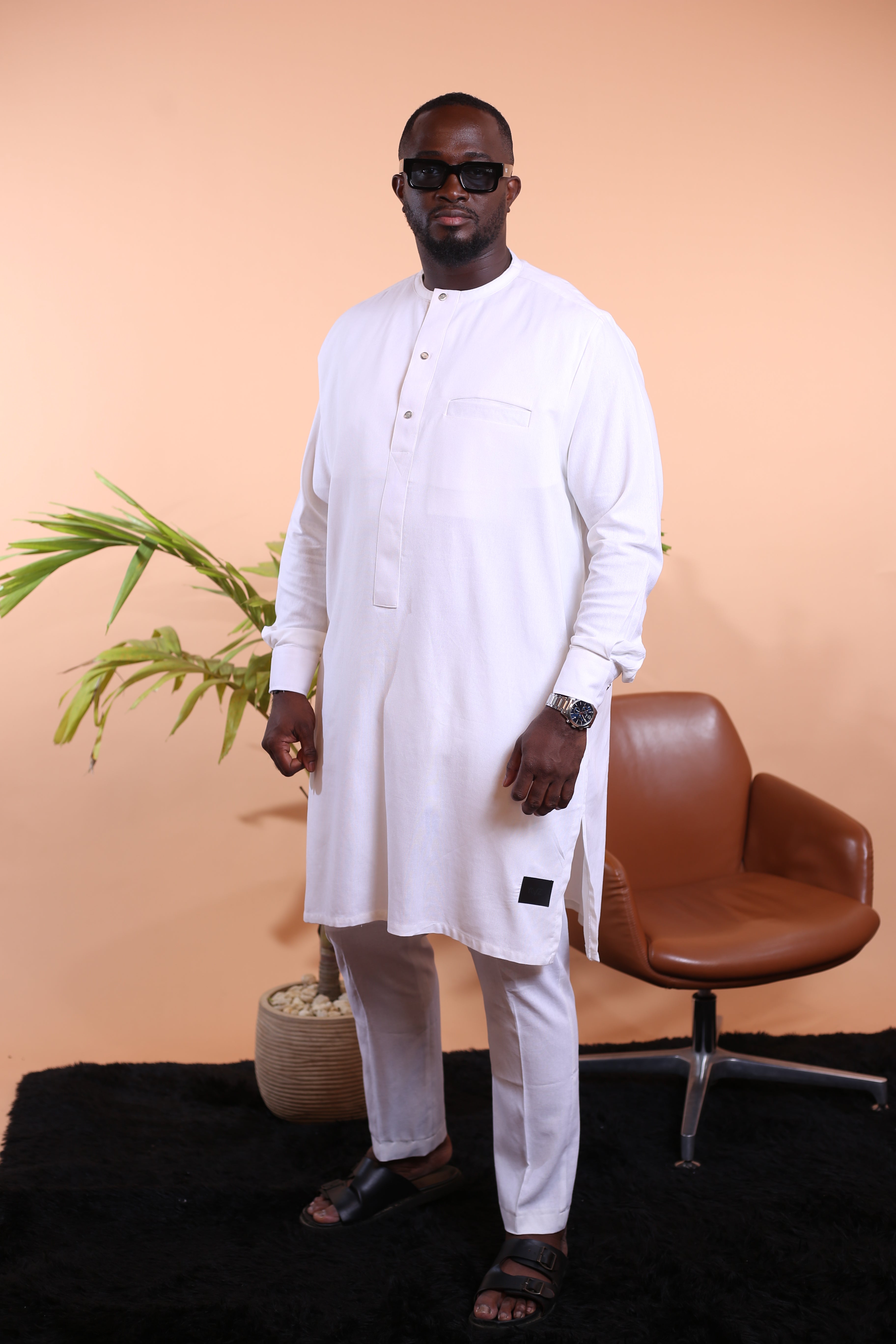 Ensemble Tunique SYMBA Lin Blanc cassé