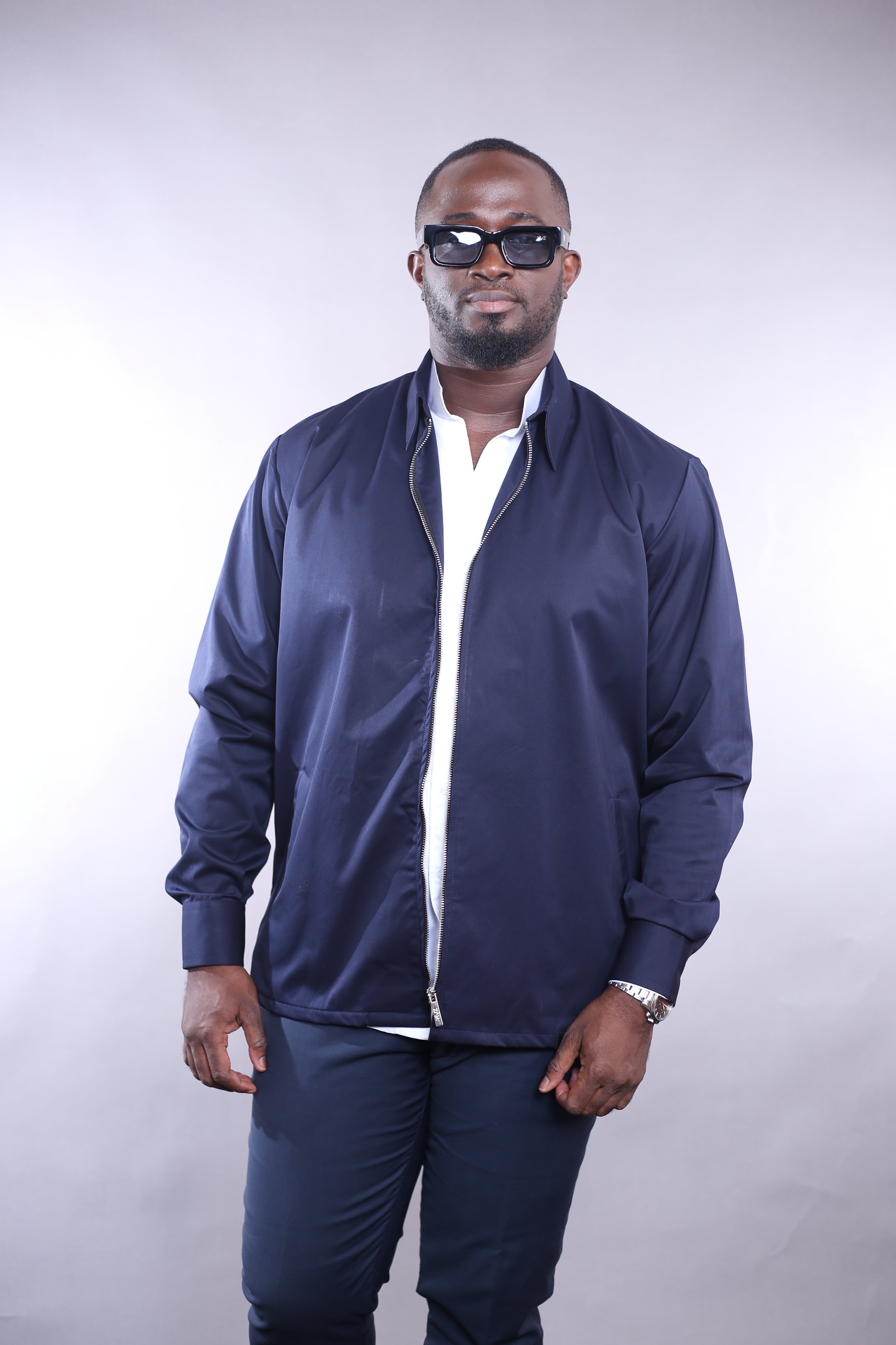 Surchemise Zip bleu nuit