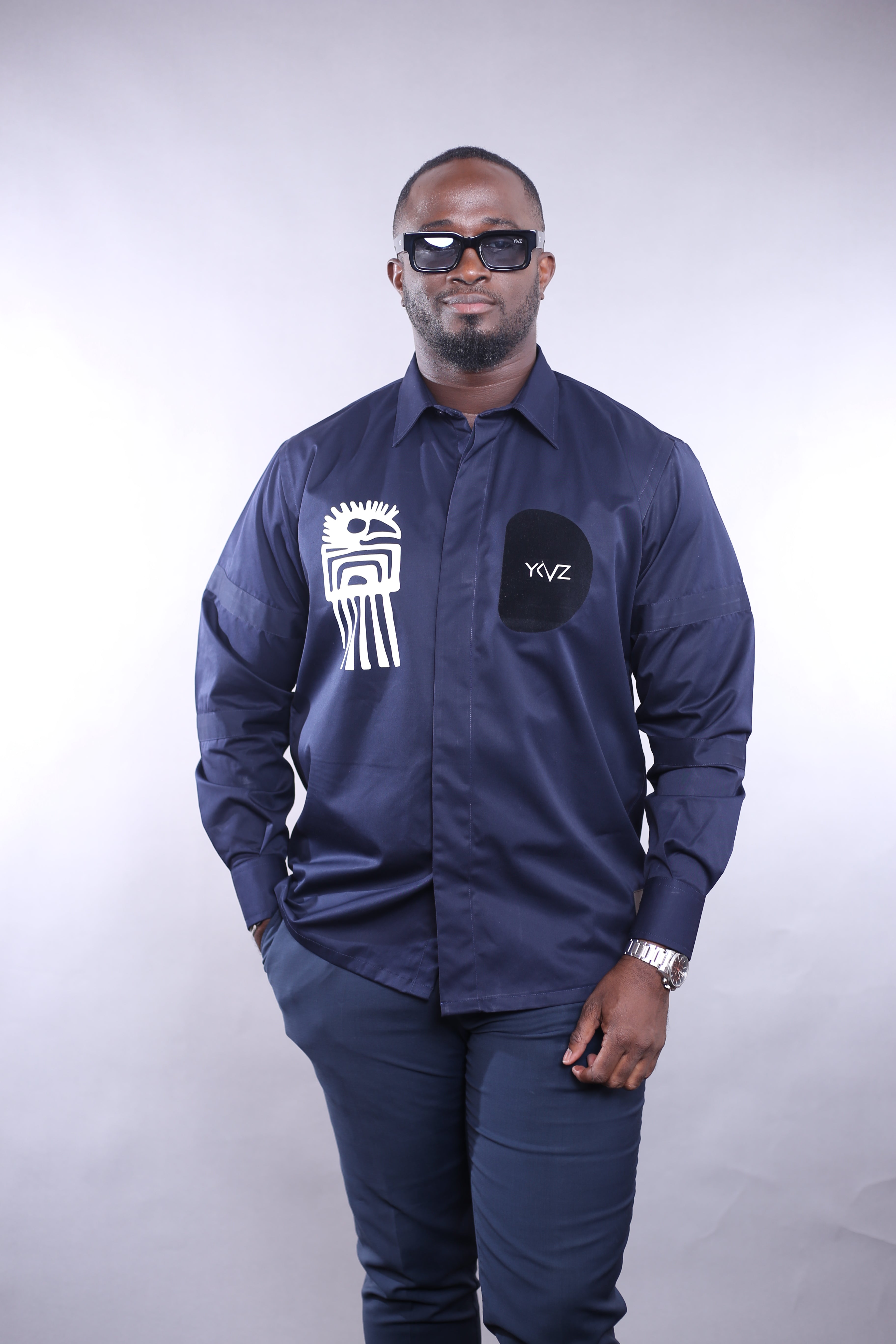 Chemise Africanus II _bleu nuit