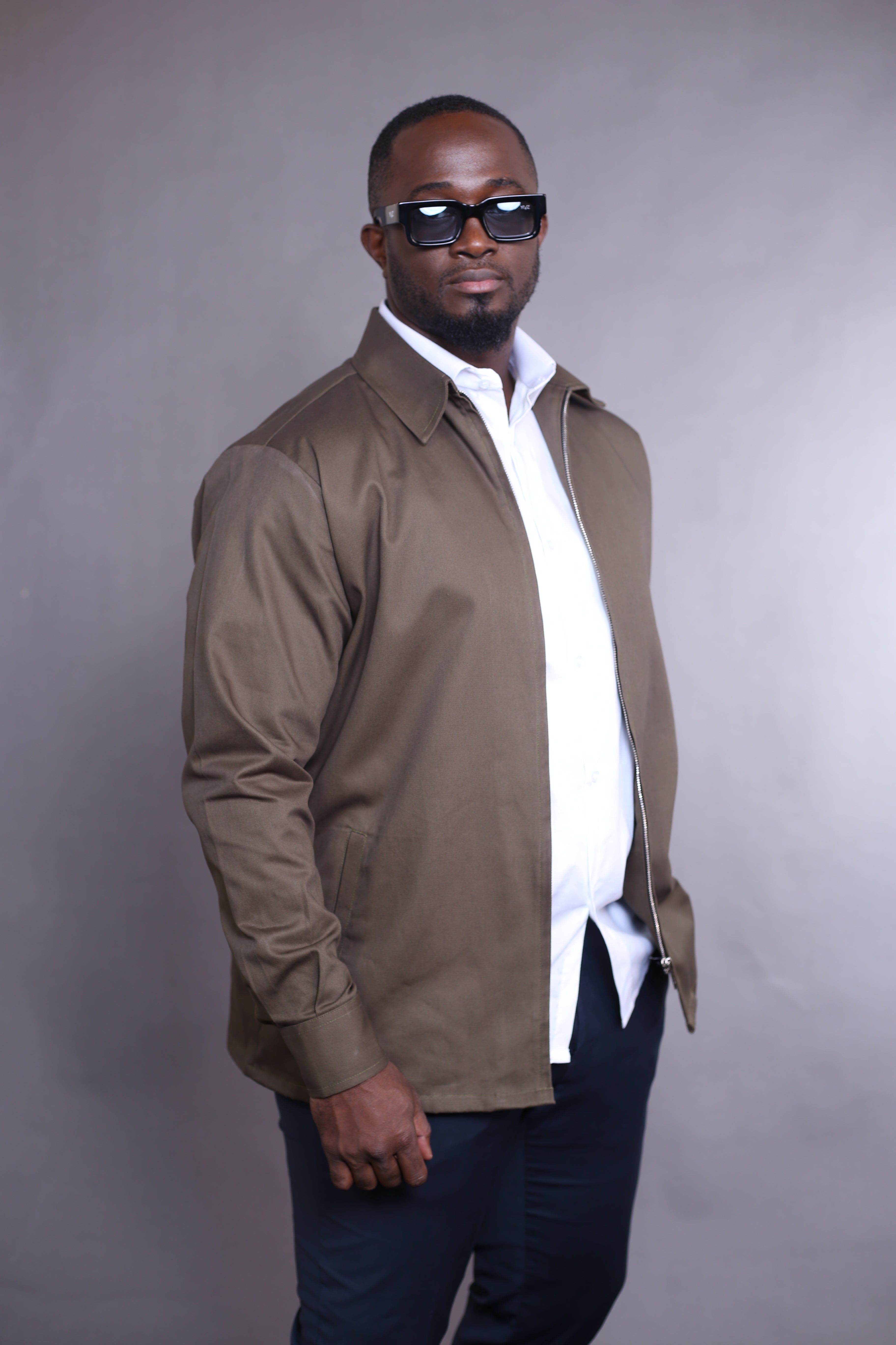 Surchemise Zip Vert Treillis