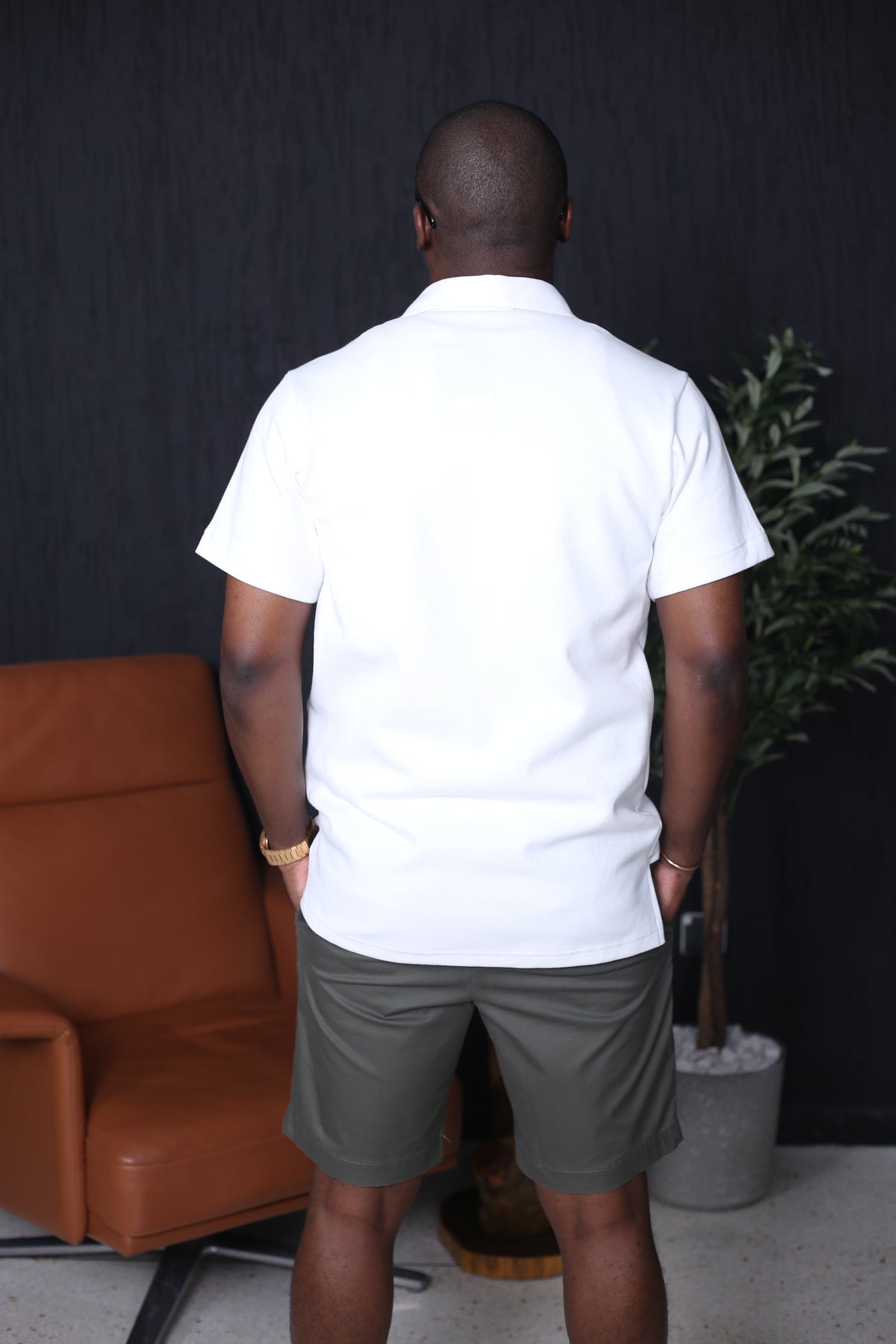 Polo Sport Africanus Blanc – Signature D Vert