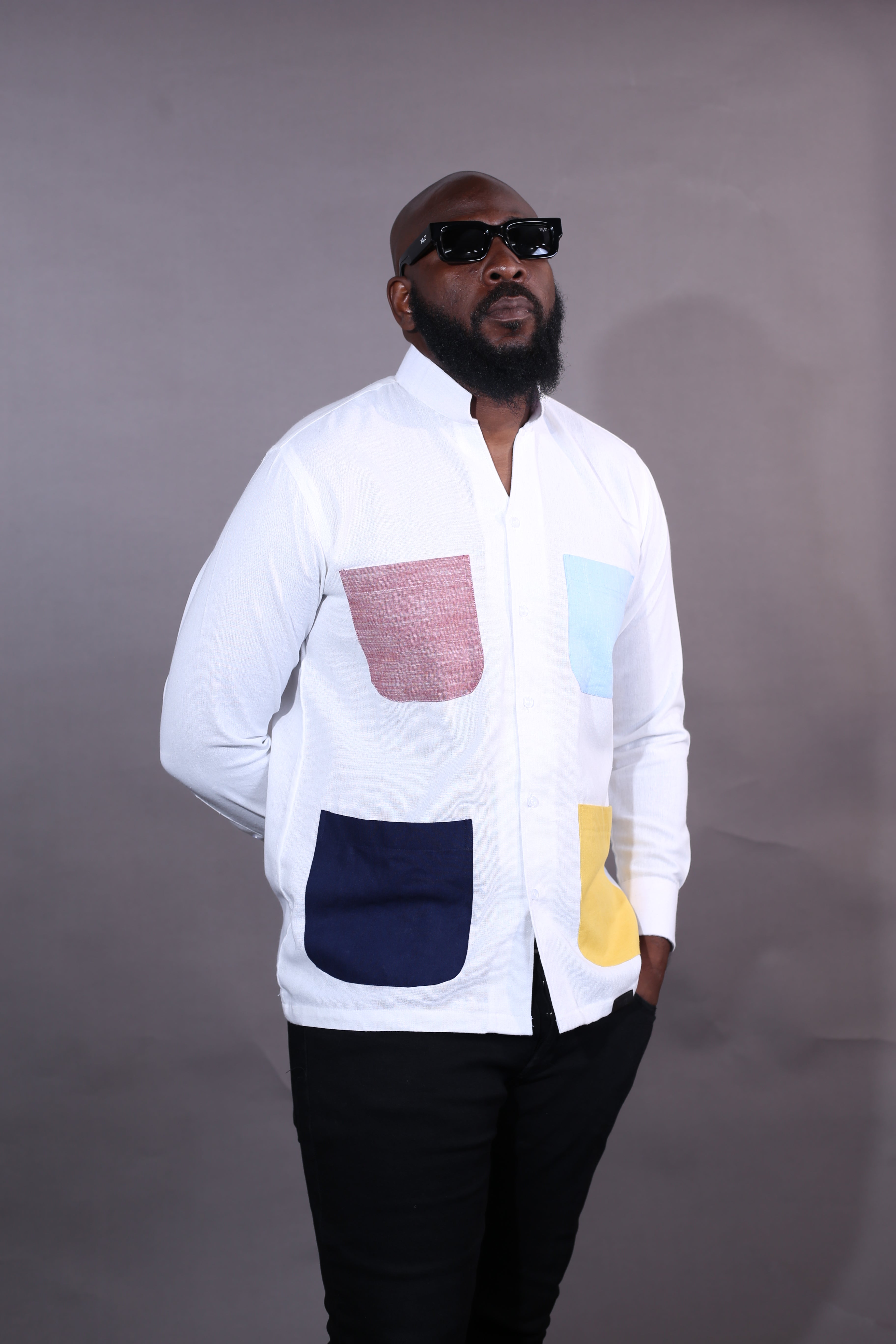 Chemise Kintu II - blanc & Multicolore