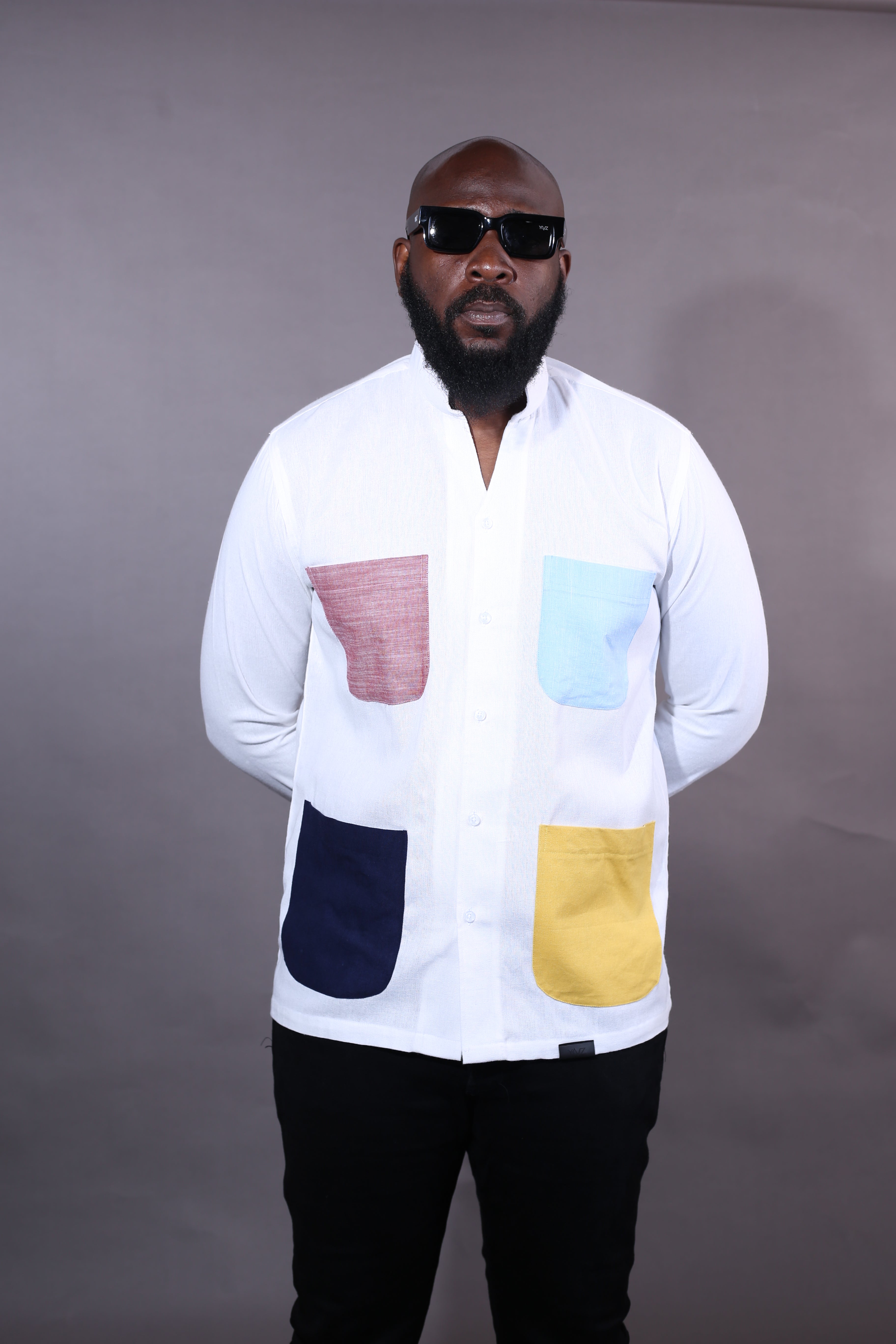 Chemise Kintu II - blanc & Multicolore