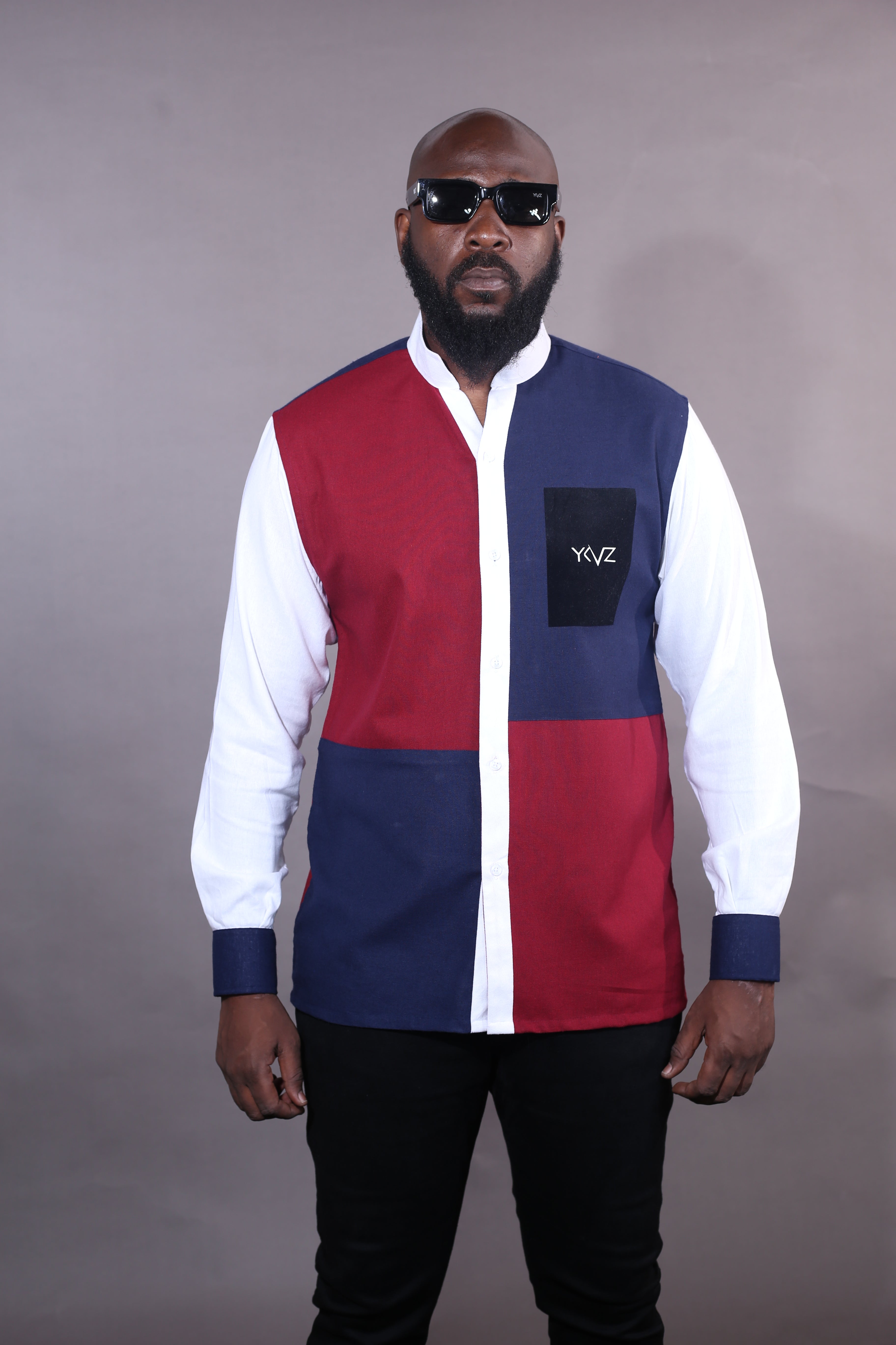 Chemise oslo - rouge/bleu