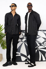 Surchemise Zip à Rayures Double Black