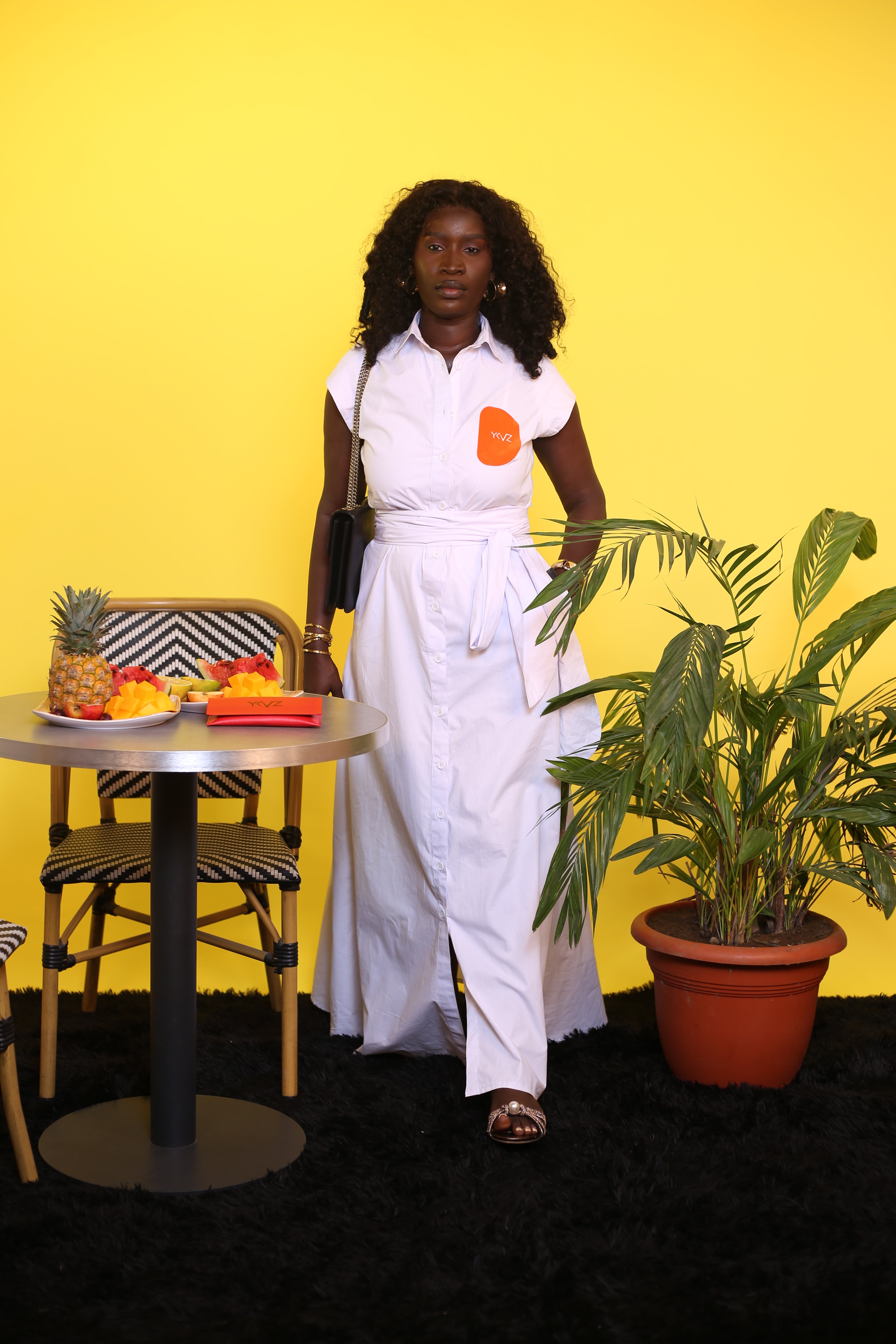 Robe Chemise SIENNA I – Blanc | Signature D Orange